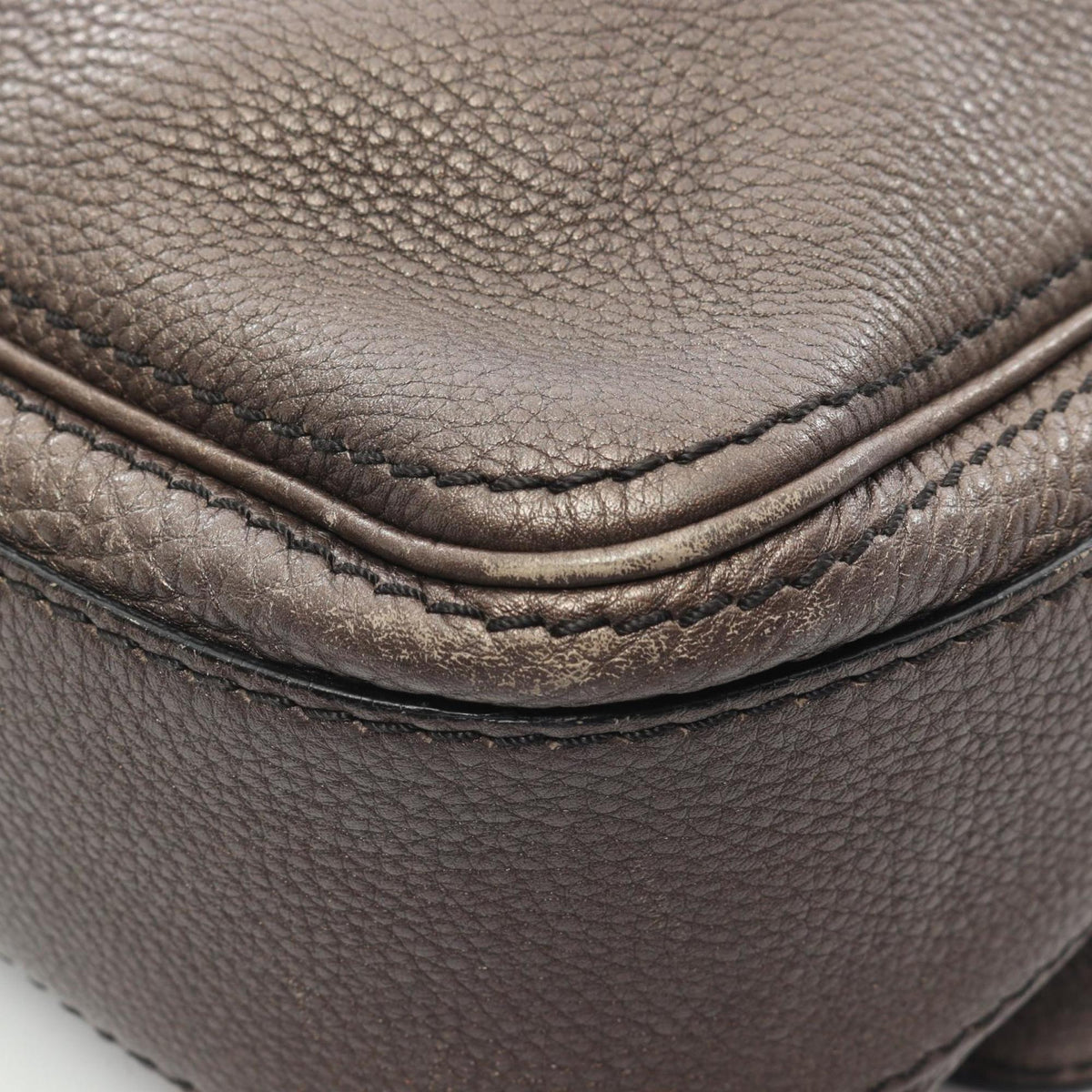 Celine Brown Leather Handbag Messenger Bag Shoulder Bag (Pre-Owned)
