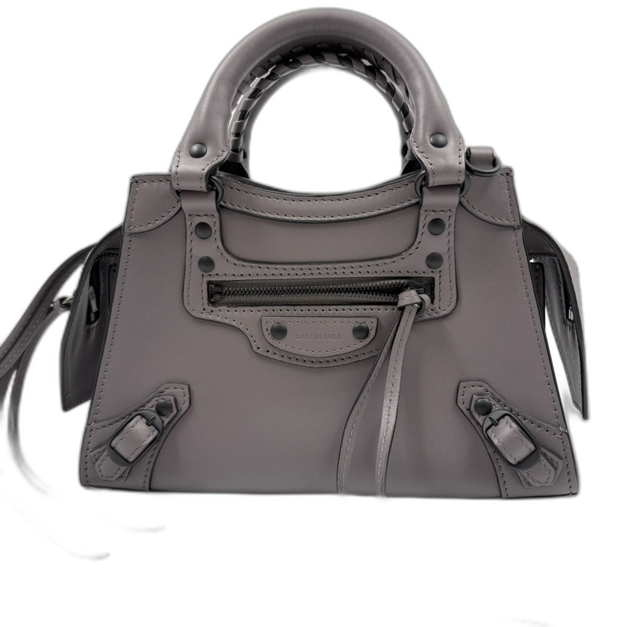 Balenciaga Gray Handbag Shoulder Bag (Pre-Owned)
