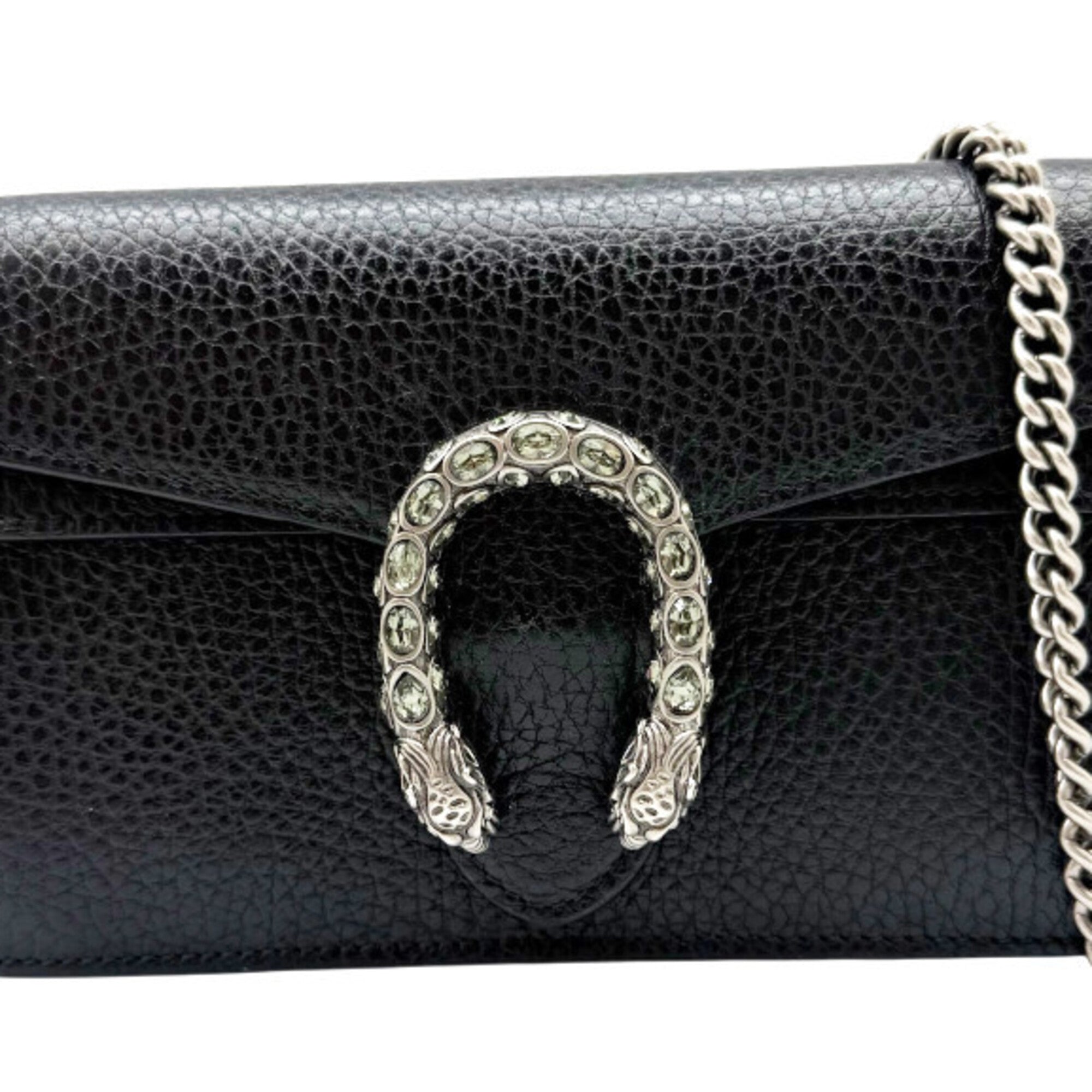 Gucci Black Leather Shoulder Bag (Pre-Owned)