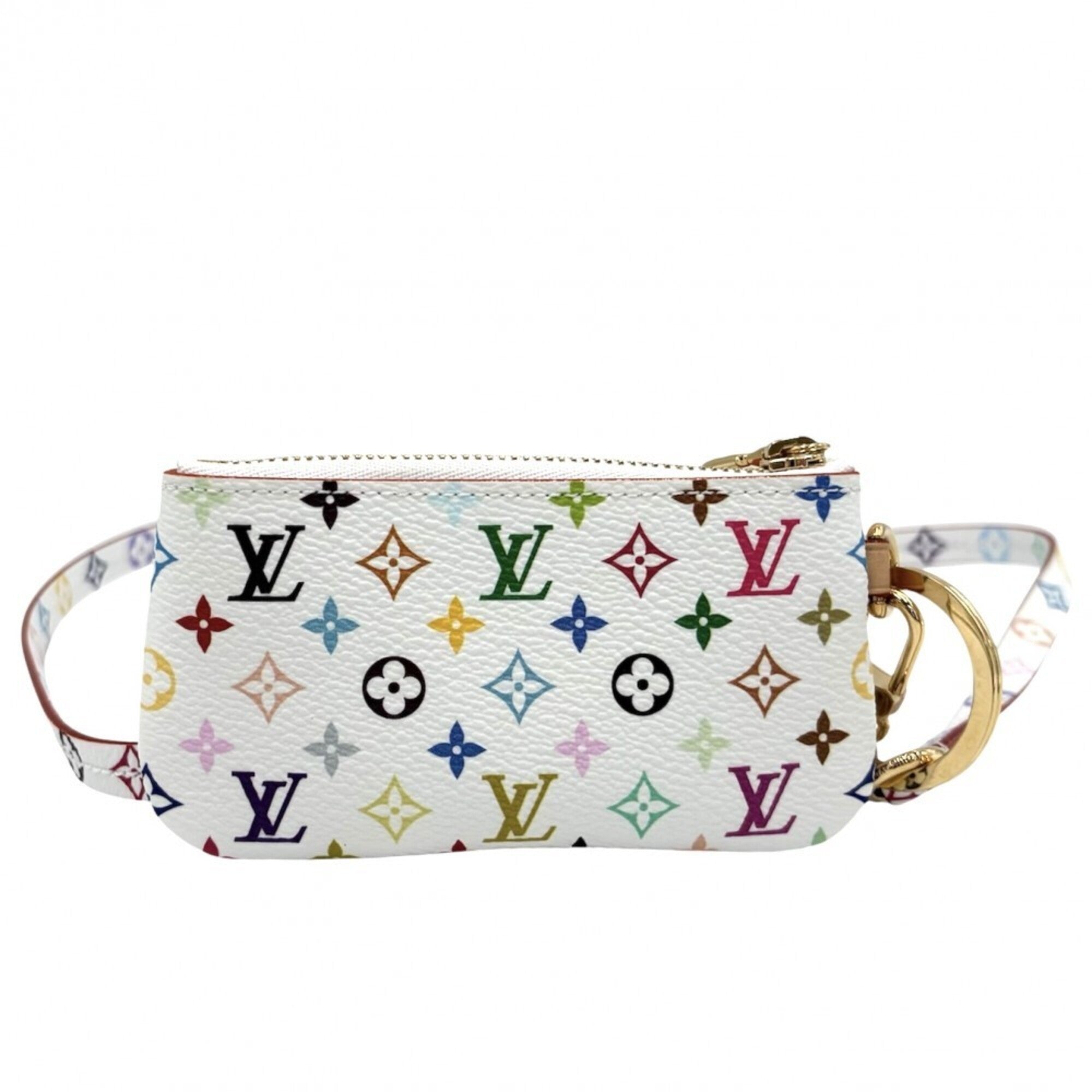 Louis Vuitton Multi-Color White Monogram Multicolore Pochette Pouch (Pre-Owned)