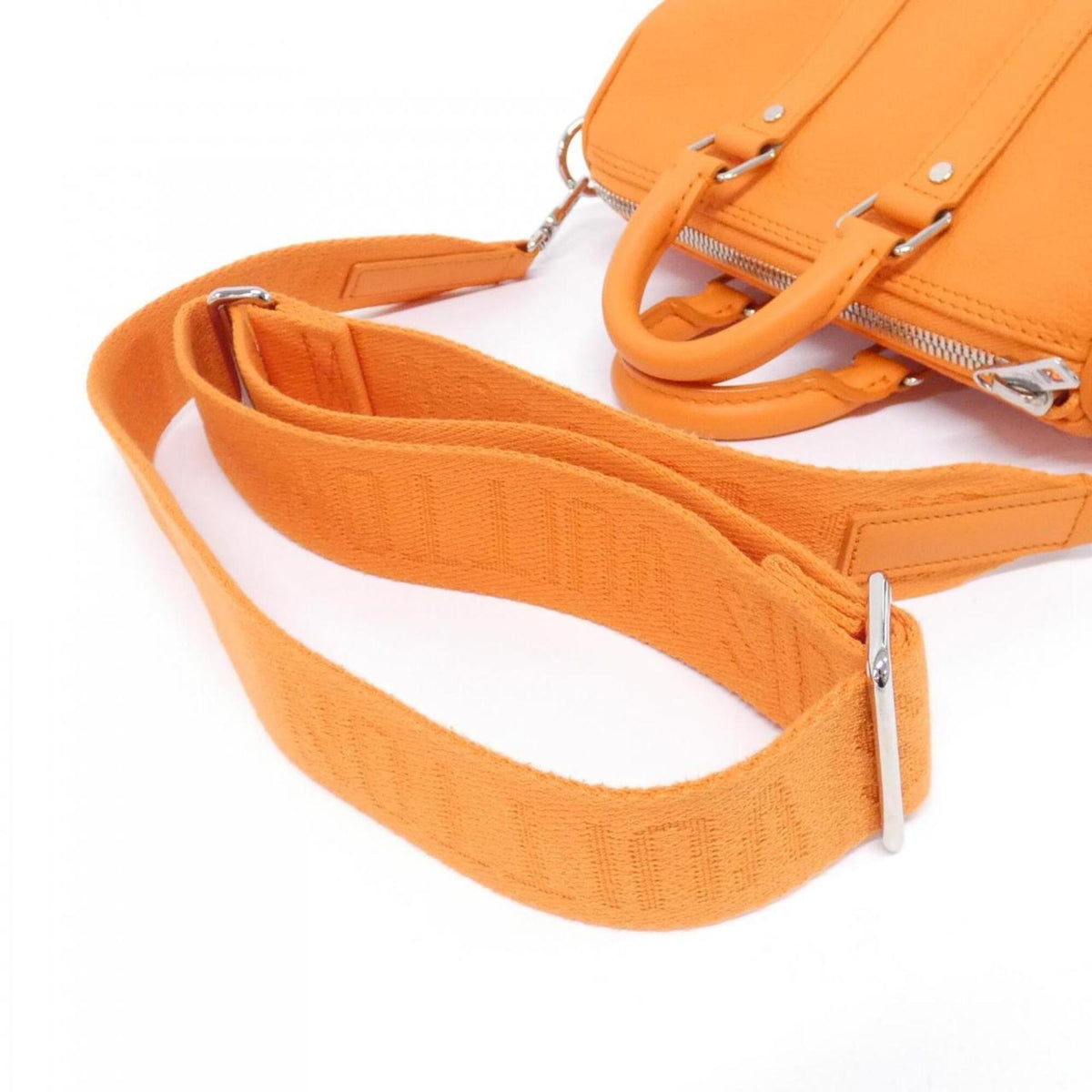 Louis Vuitton Orange Leather Boston Bag (Pre-Owned)