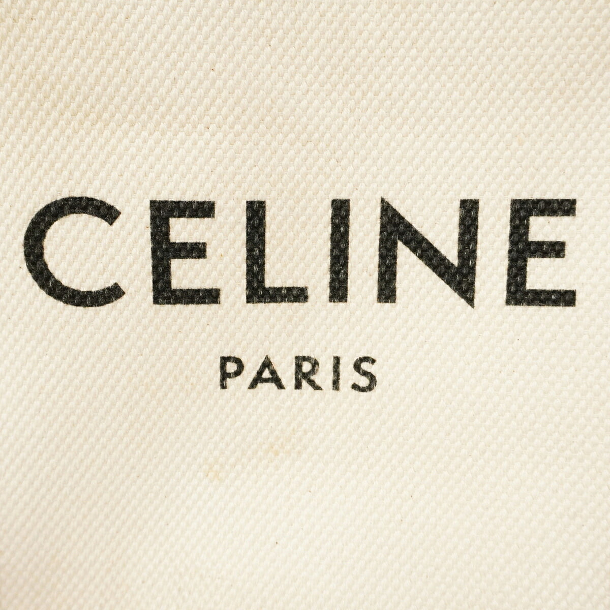 Celine Brown Ivory Canvas Leather Handbag (Pre-Owned)