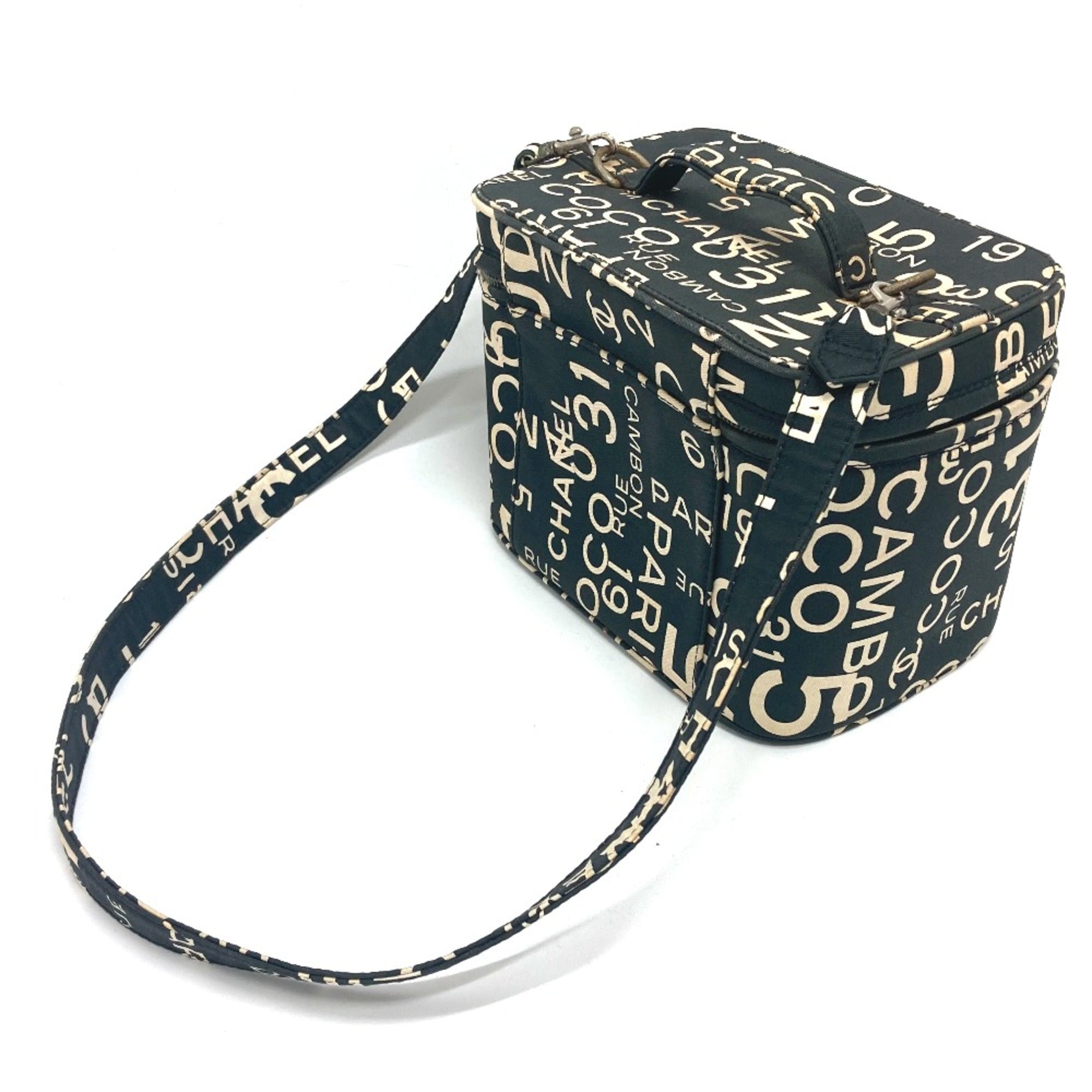 Chanel Black Cotton Handbag (Pre-Owned)