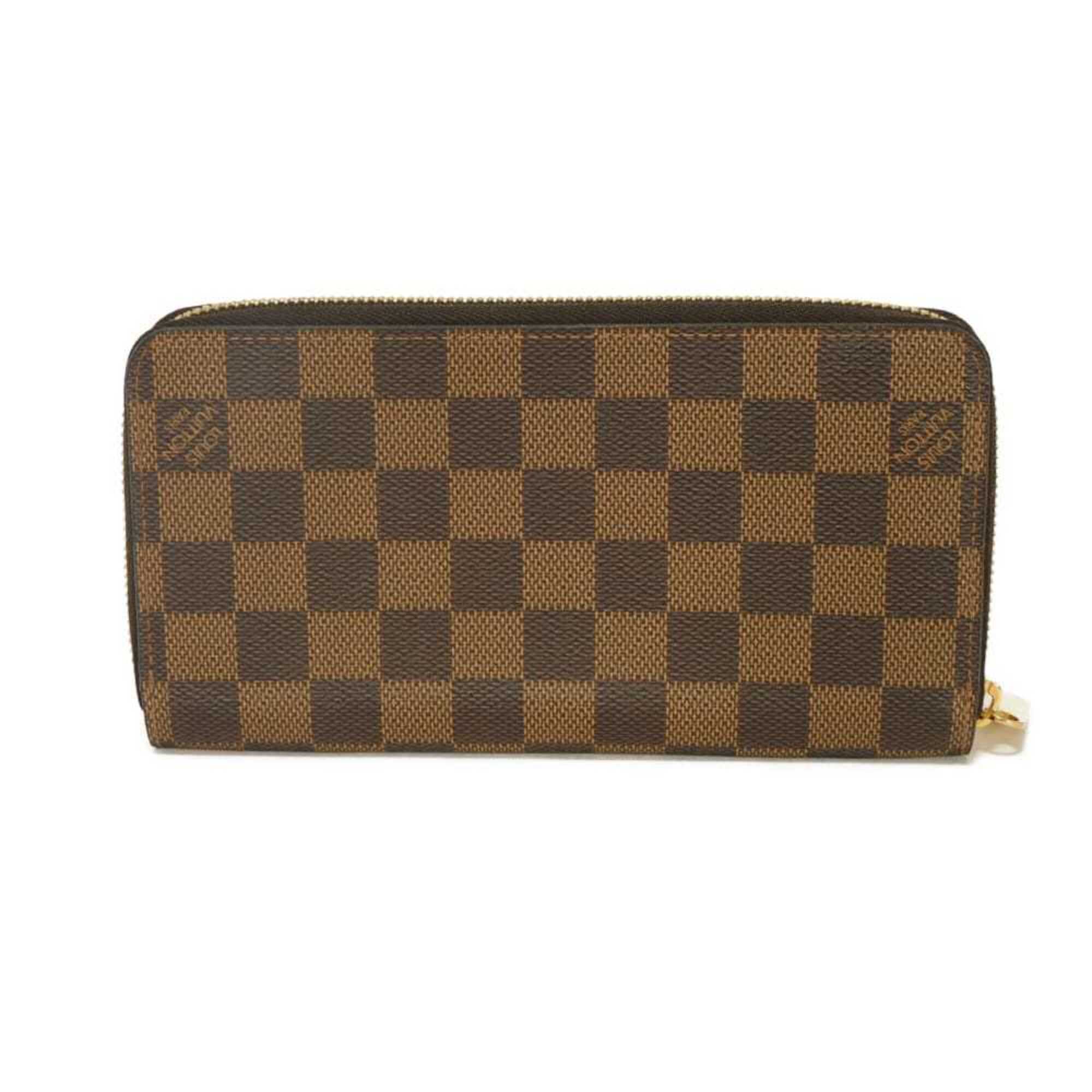 Louis Vuitton Brown Damier Canvas Ebene Damier Canvas Leather Long Wallet (Bi-Fold) (Pre-Owned)