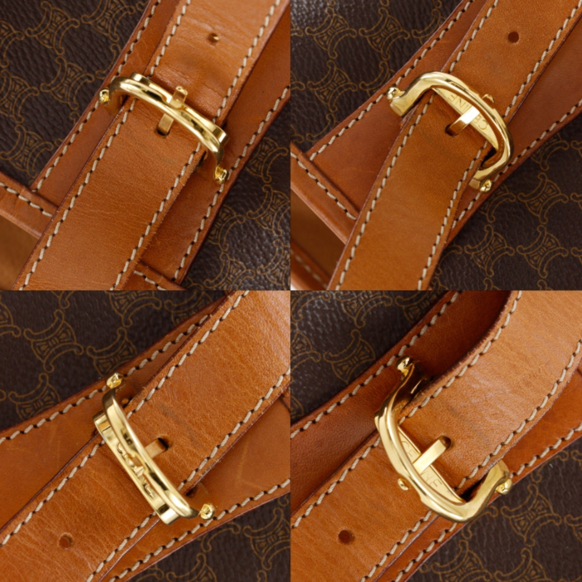 Celine Brown Pvc Tote Bag (Pre-Owned)