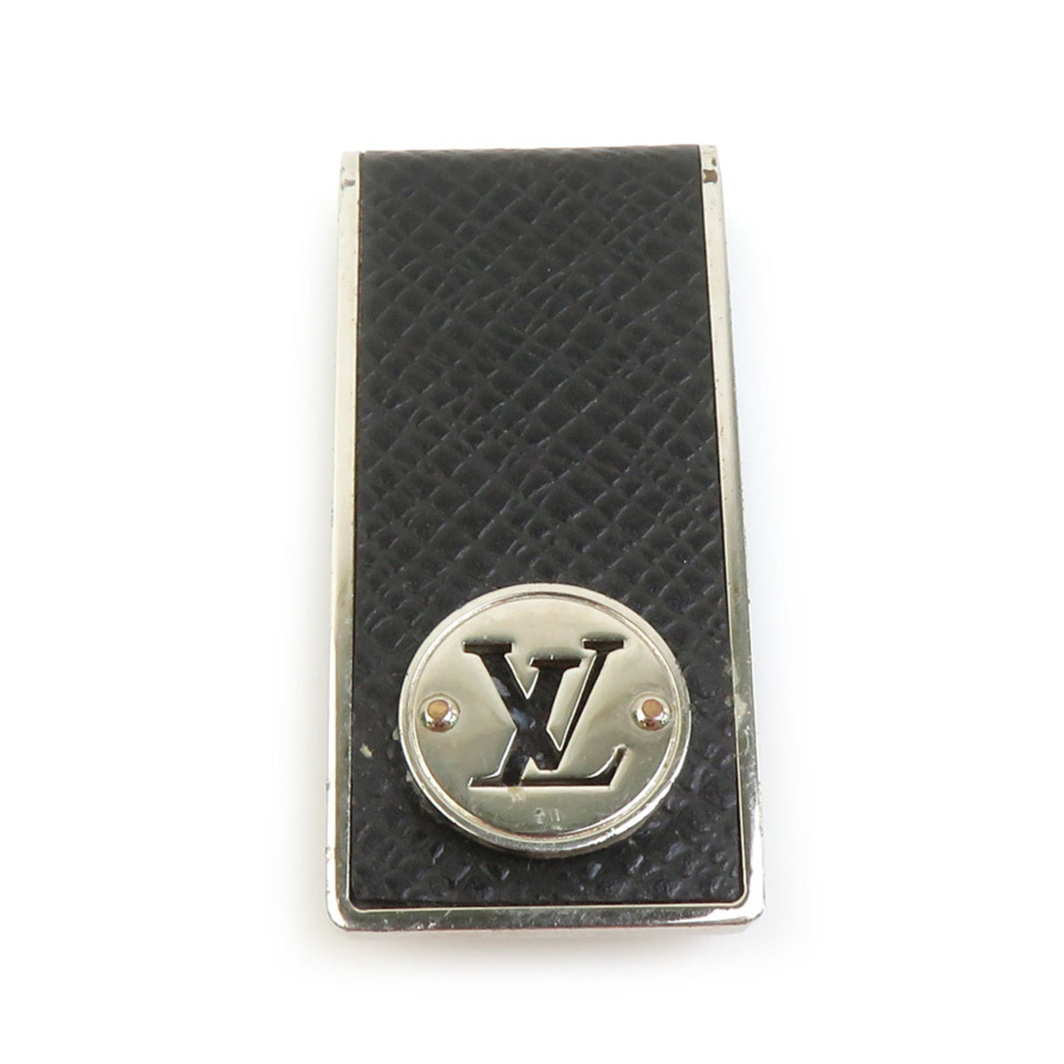 Louis Vuitton Silver Black Metal Money Clip (Pre-Owned)