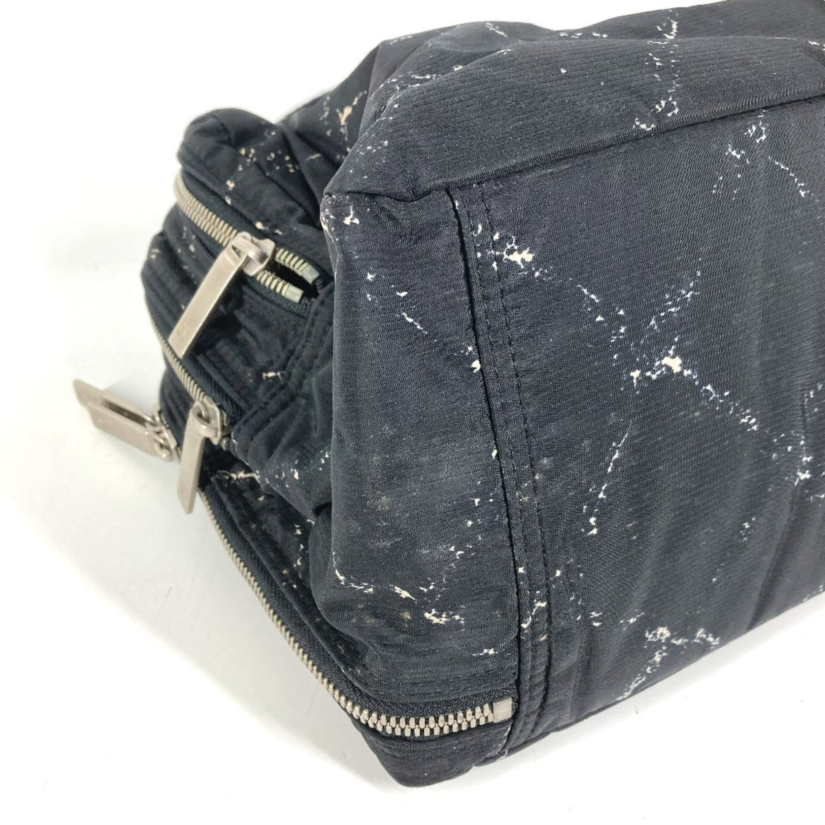 Chanel Travel Line Black Nylon Handbag (Pre-Owned)