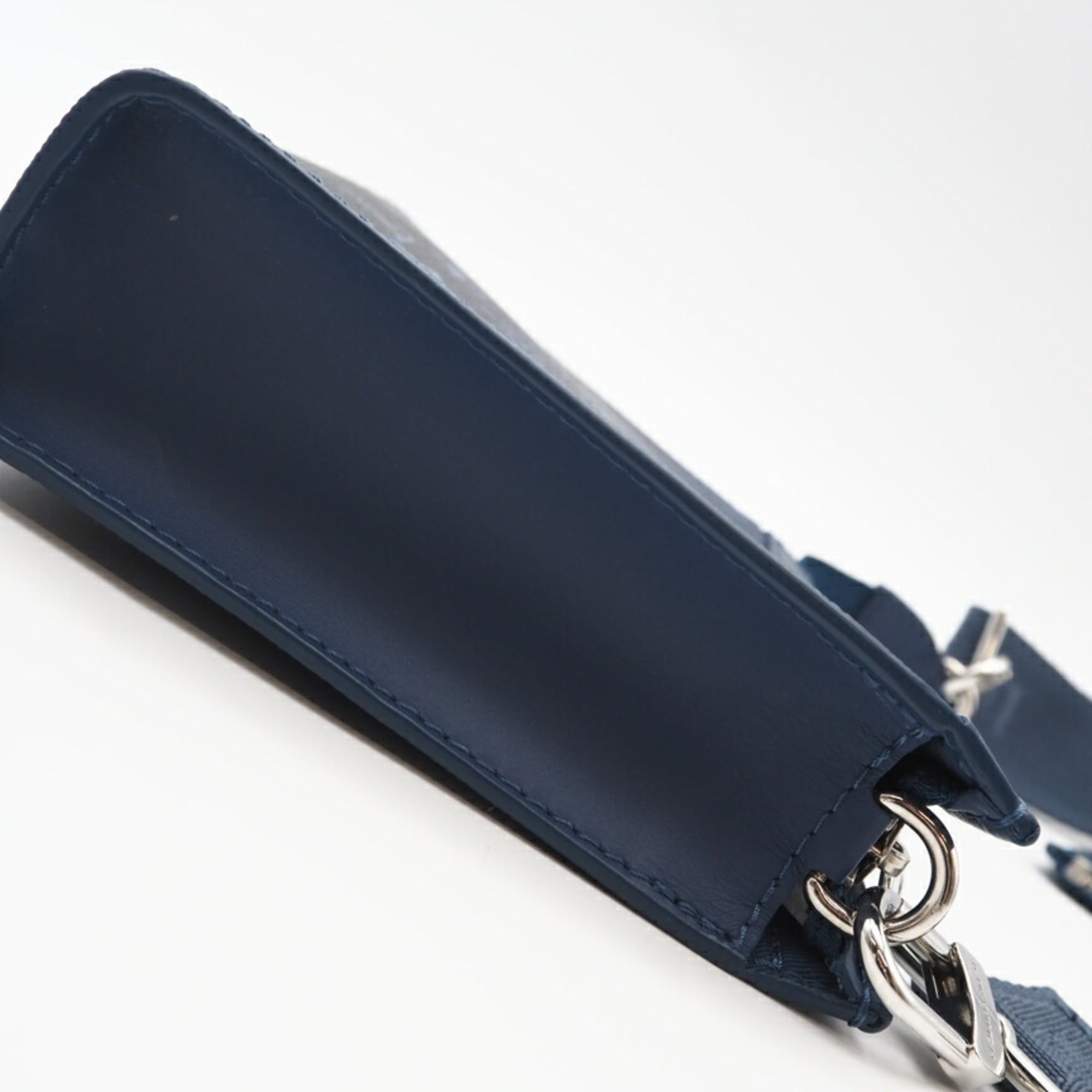 Louis Vuitton Blue Navy Coated Canvas Shoulder Bag (Pre-Owned)