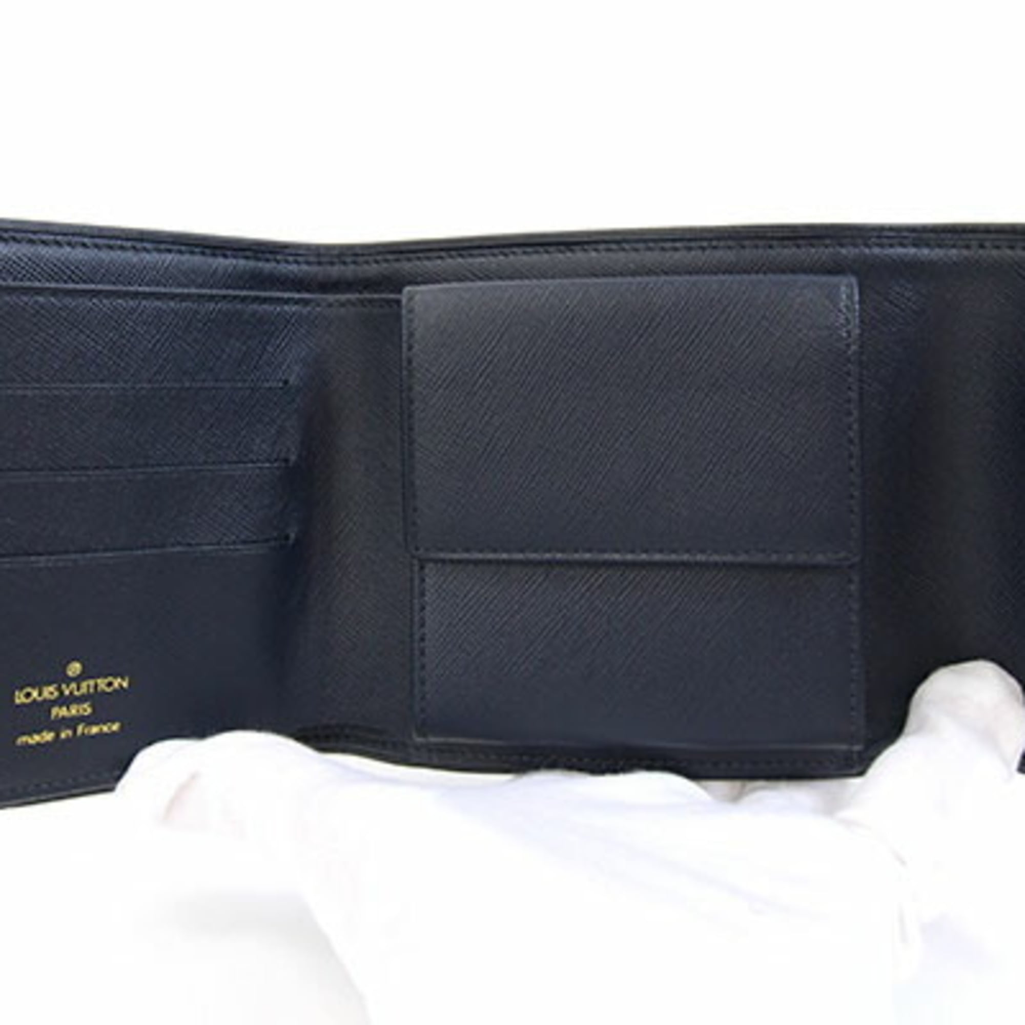 Louis Vuitton Blue Monogram Mini Wallet (Tri-Fold) (Pre-Owned)