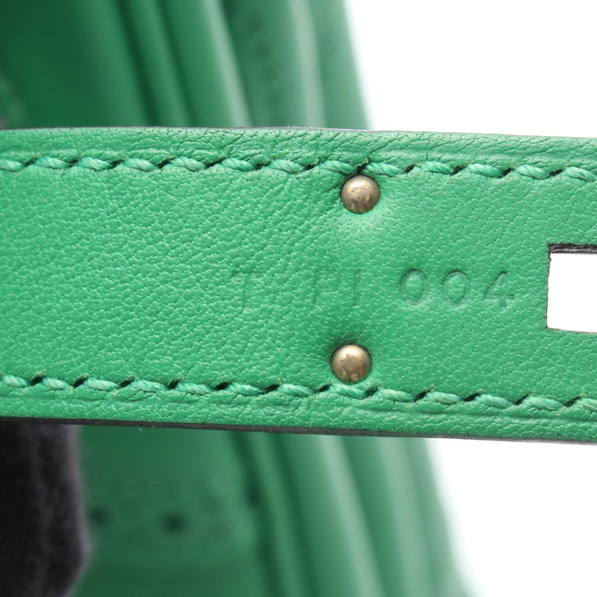 Hermes Bambou Green Togo Leather Leather Handbag (Pre-Owned)