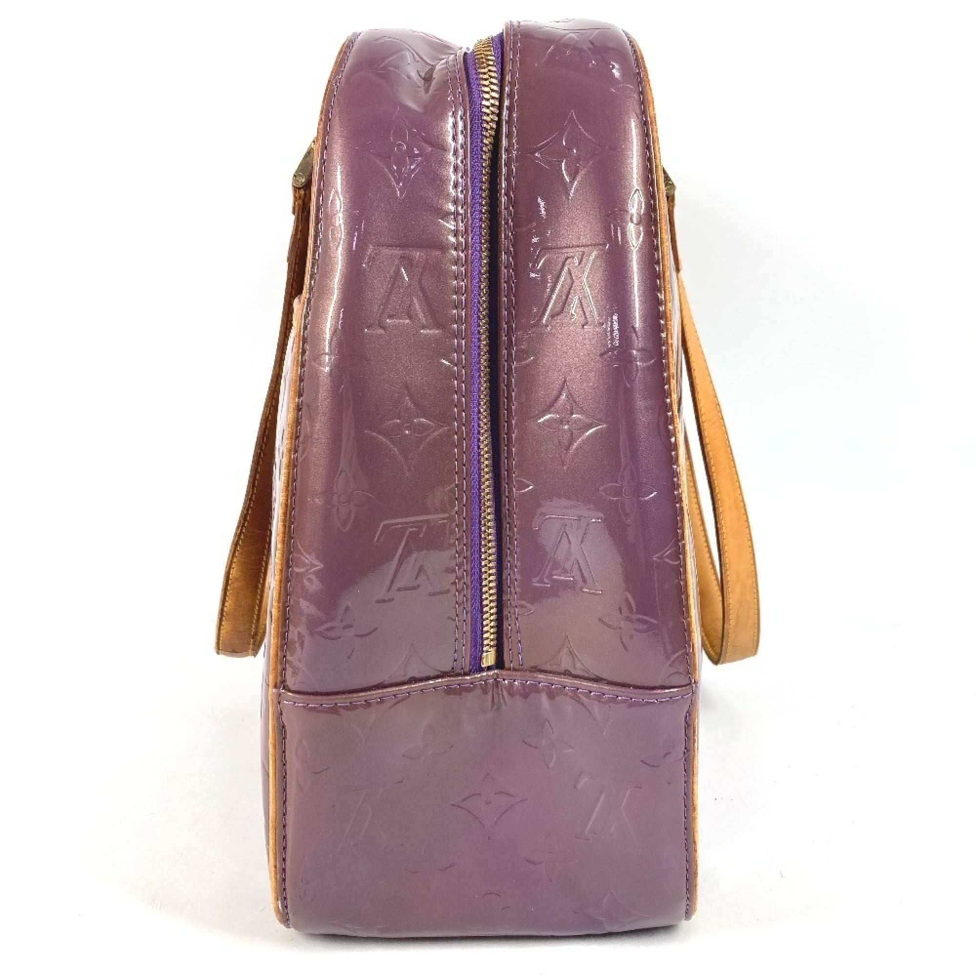 Louis Vuitton Monogram Vernis Purple Monogram Vernis Boston Bag Shoulder Bag (Pre-Owned)