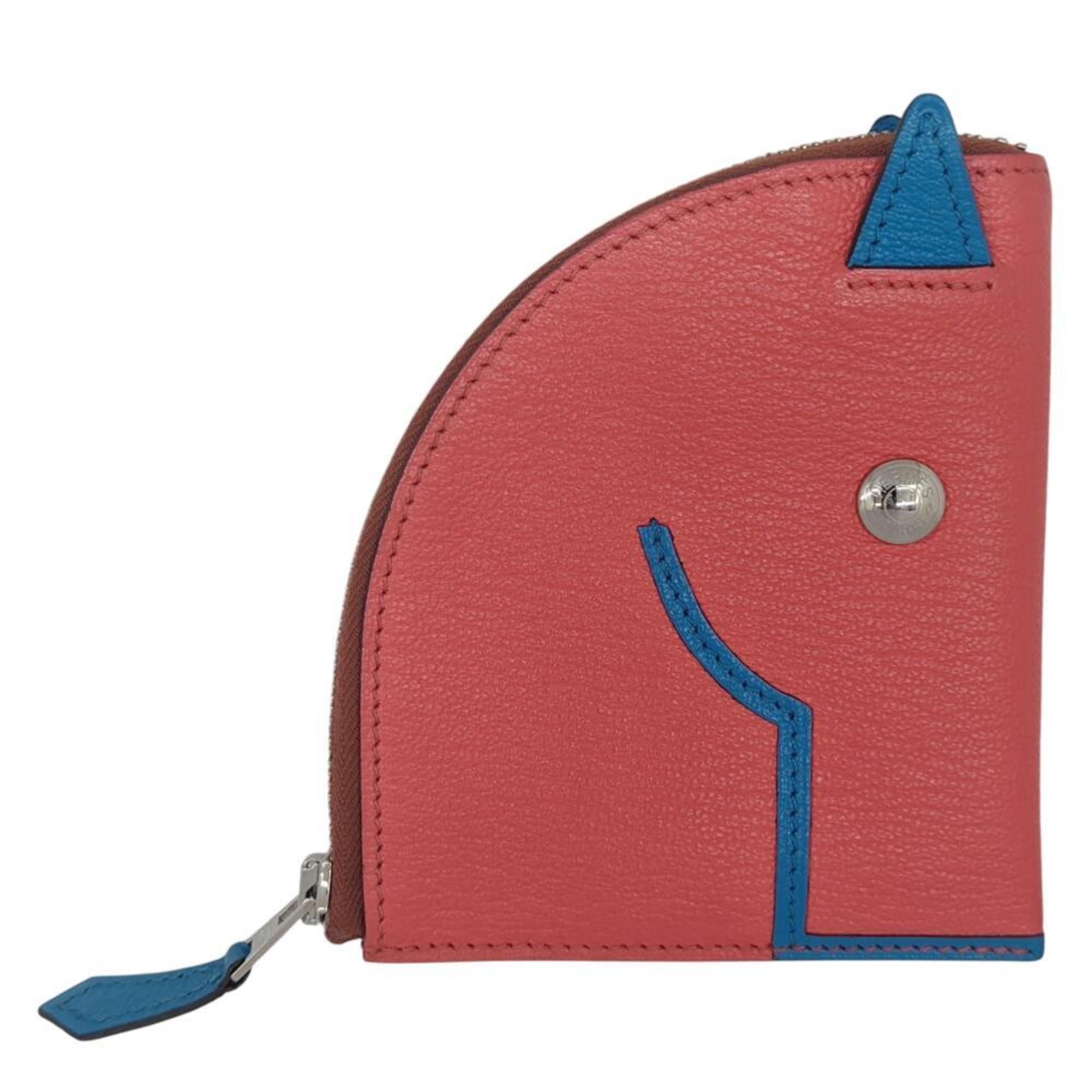 Hermes Chevre Leather Coin Purse/Coin Case (Pre-Owned)