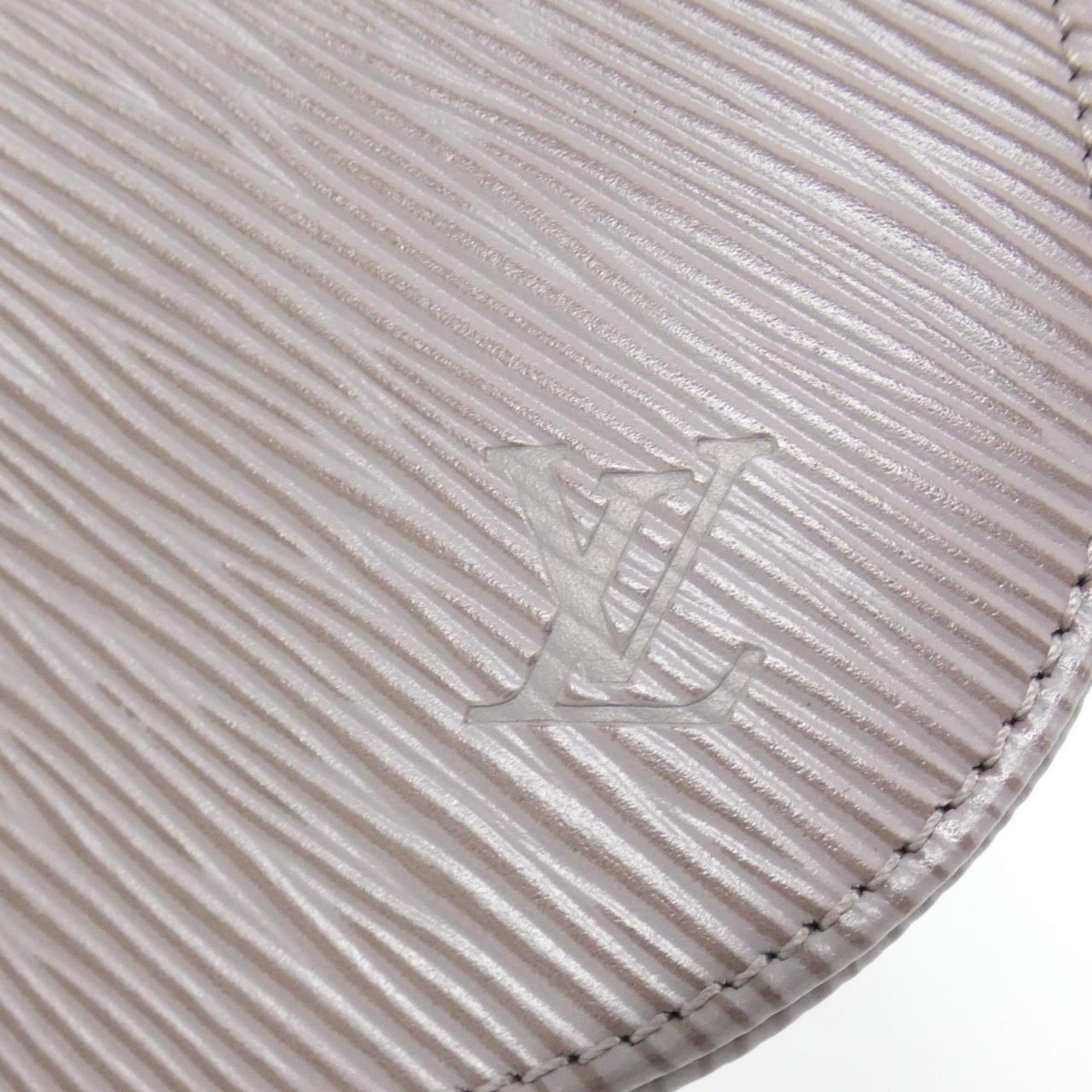 Louis Vuitton Purple Silver Leather Pochette Pouch (Pre-Owned)