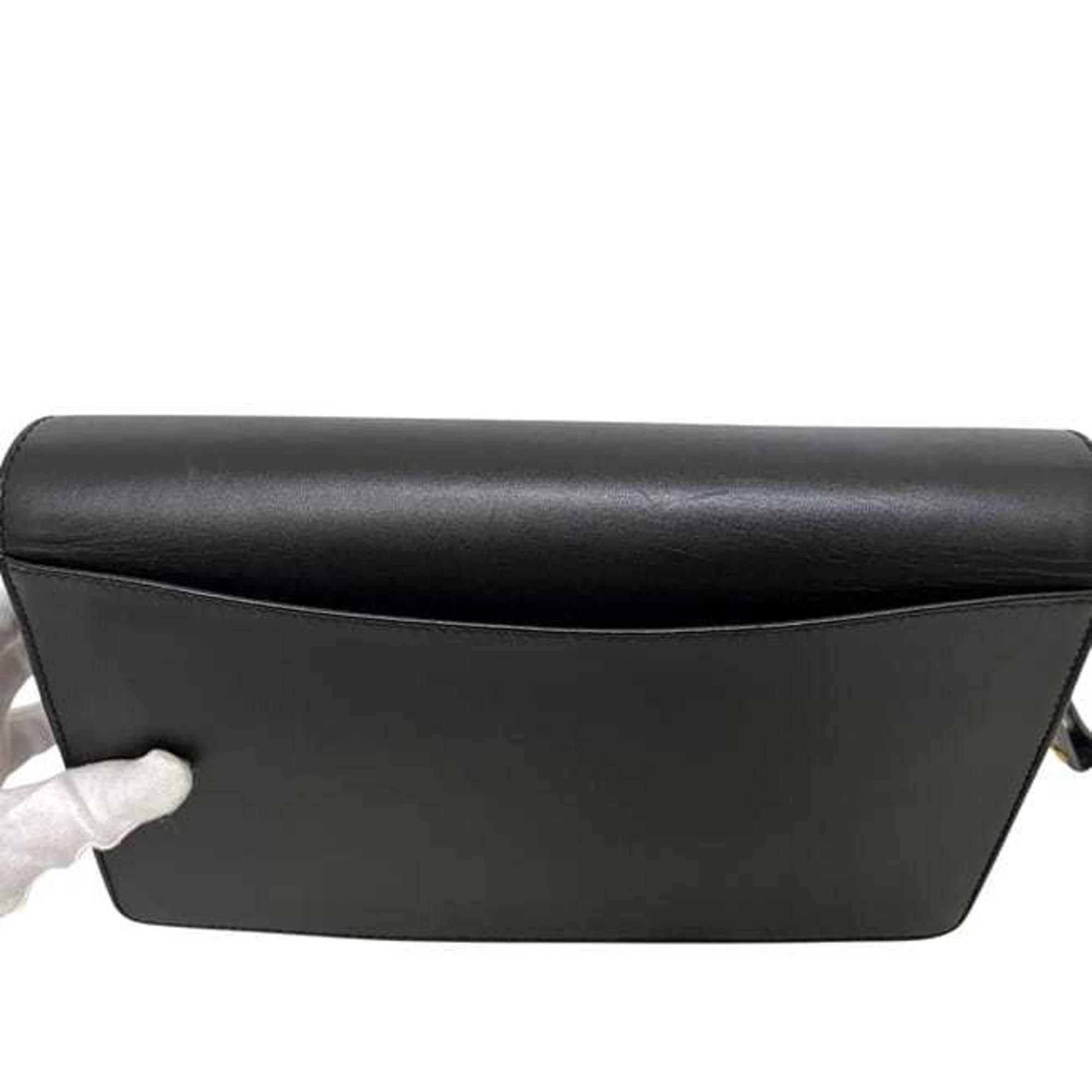 Dunhill Black Leather Clutch Bag (Pre-Owned)