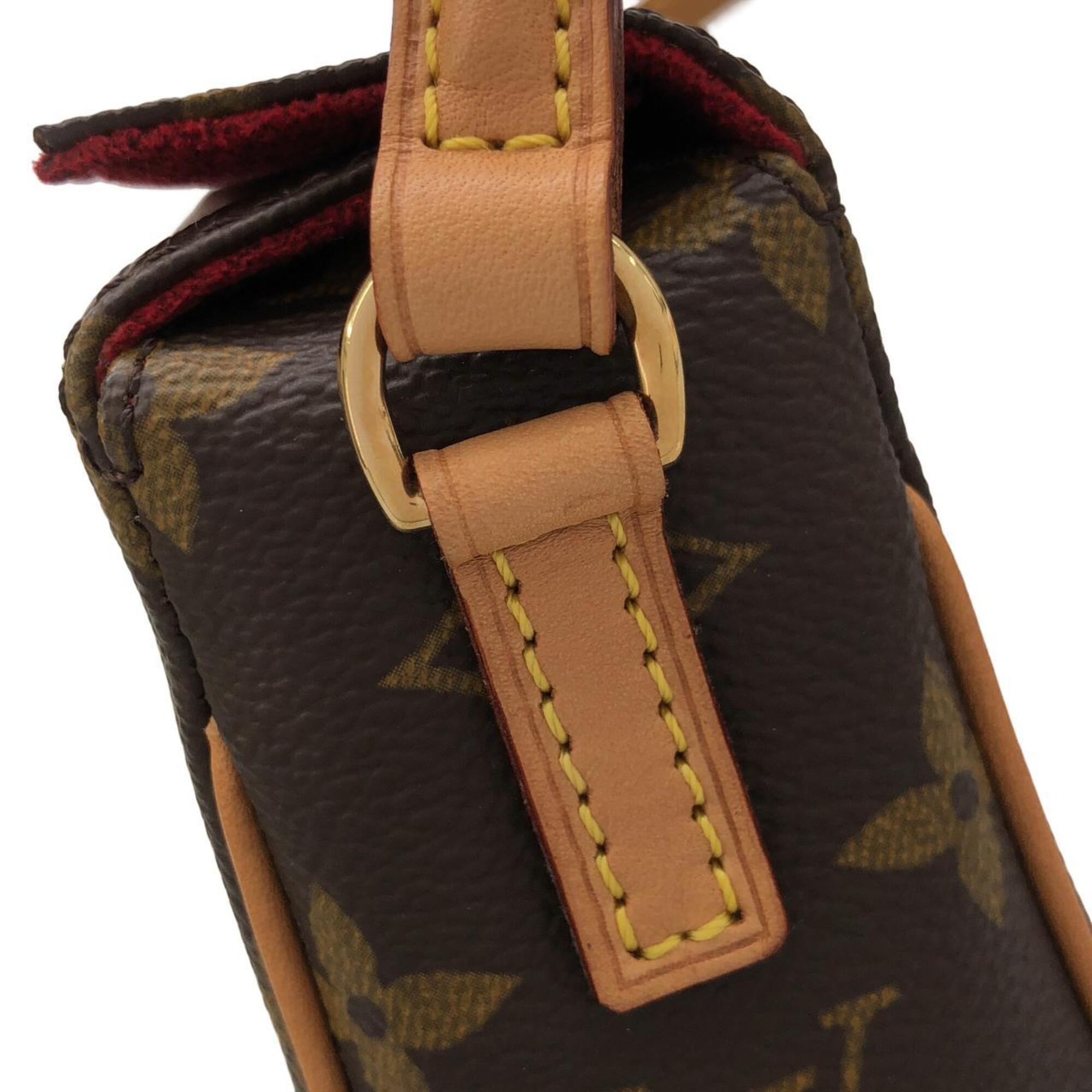 Louis Vuitton Marron Coated Canvas Shoulder Bag (Pre-Owned)