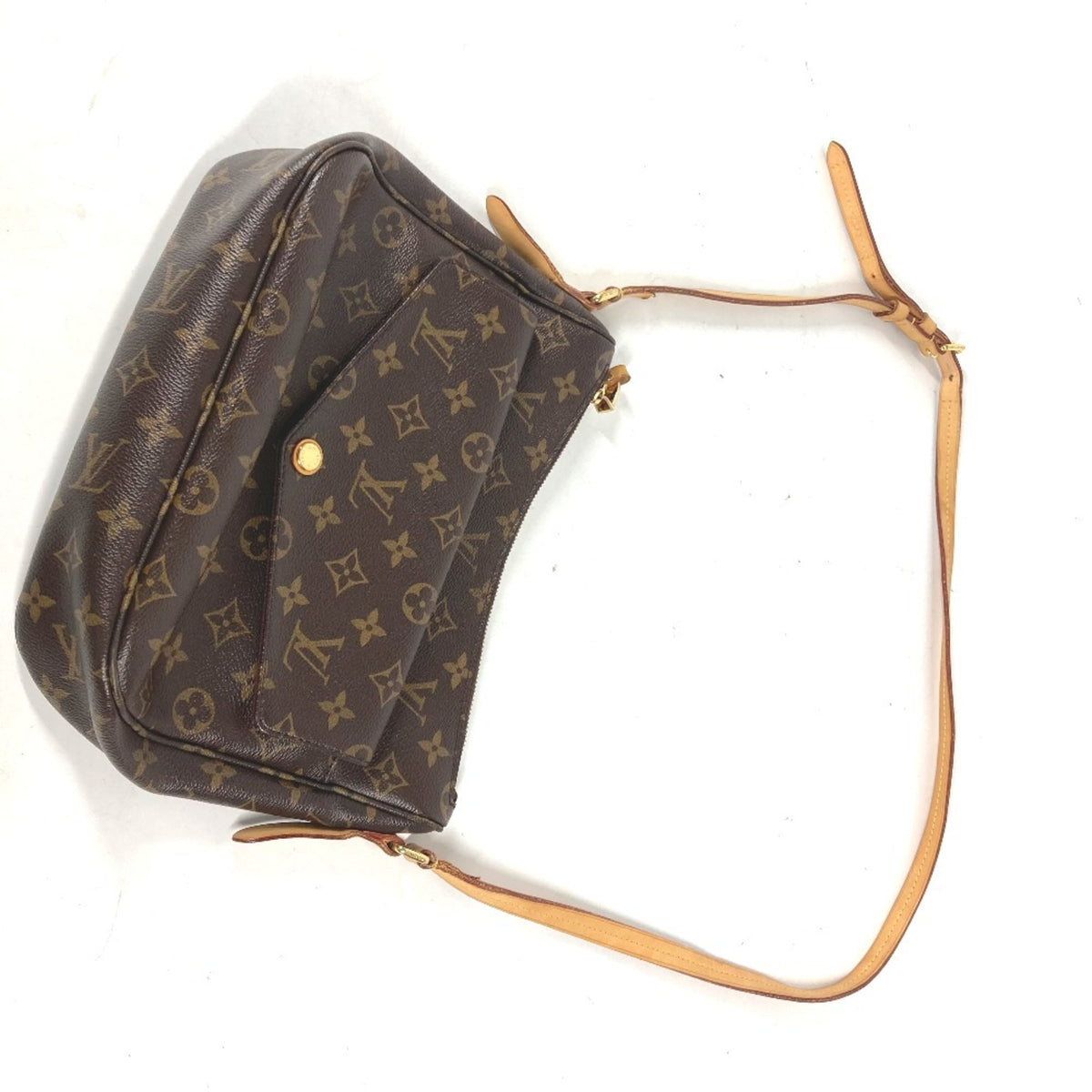 Louis Vuitton Brown Monogram Pochette Shoulder Bag (Pre-Owned)
