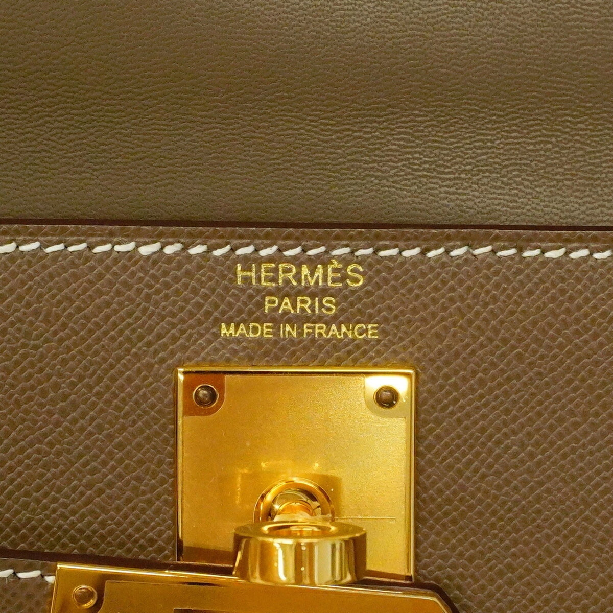 Hermes Etoupe Gray Shoulder Bag (Pre-Owned)