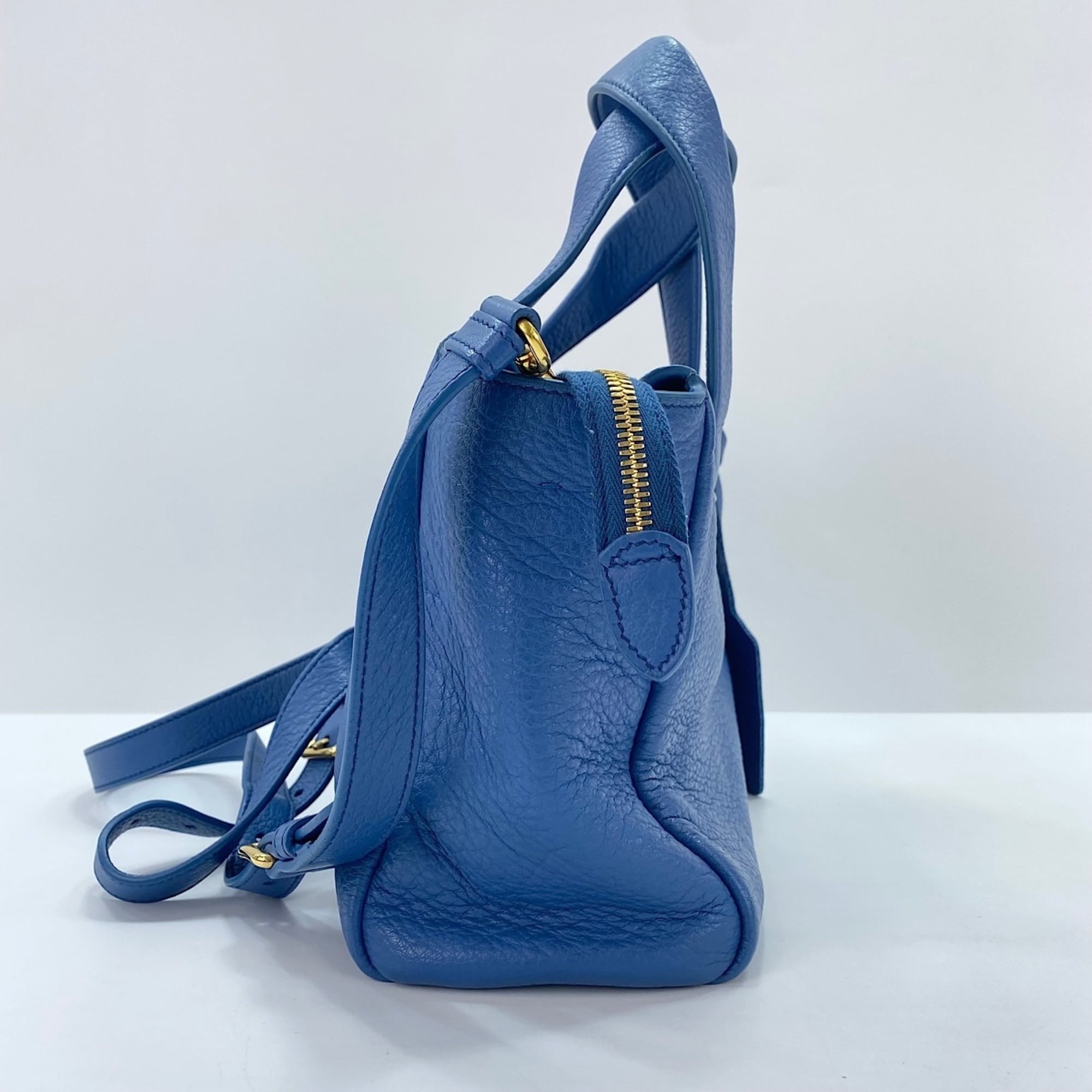 Prada Blue Handbag Shoulder Bag (Pre-Owned)