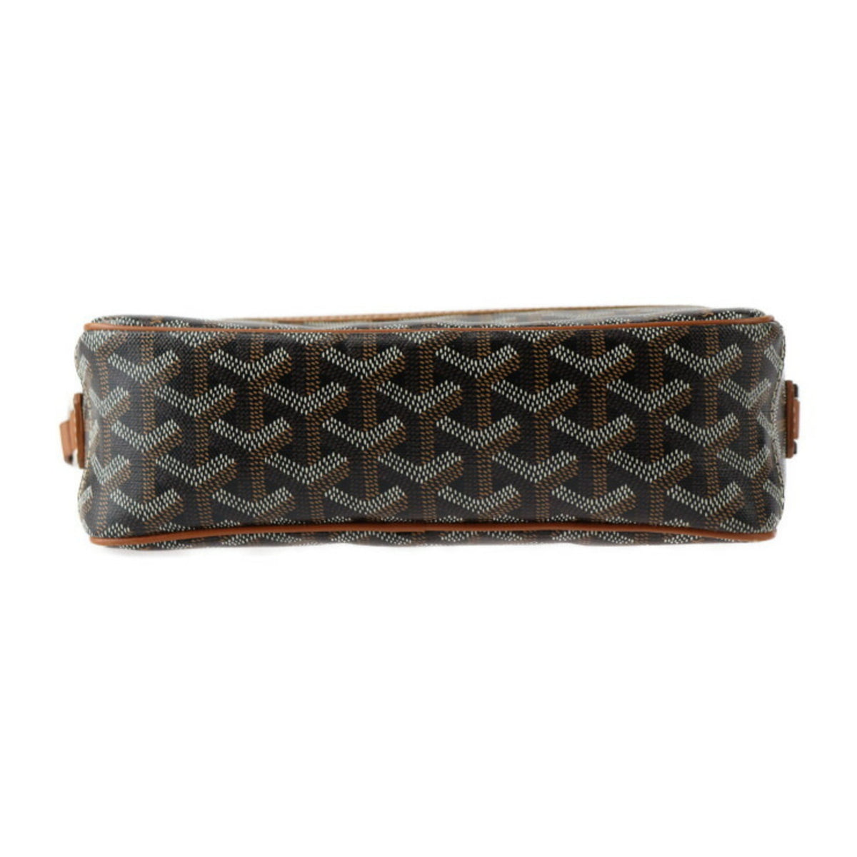 Goyard Cap Vert Black Brown Pvc Leather Shoulder Bag (Pre-Owned)