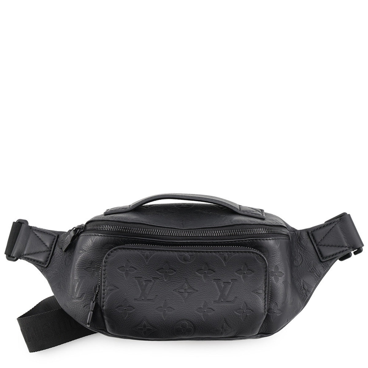 Louis Vuitton Black Noir Monogram Shadow Sling Bag (Pre-Owned)