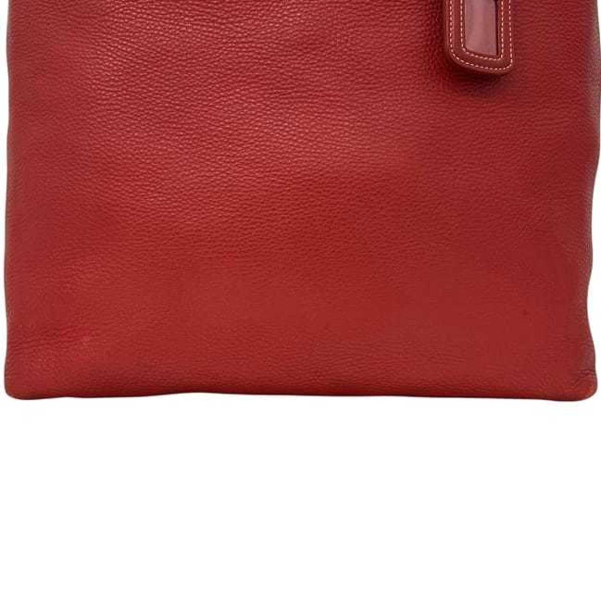 Prada Fuoco Red Color Tote Bag (Pre-Owned)