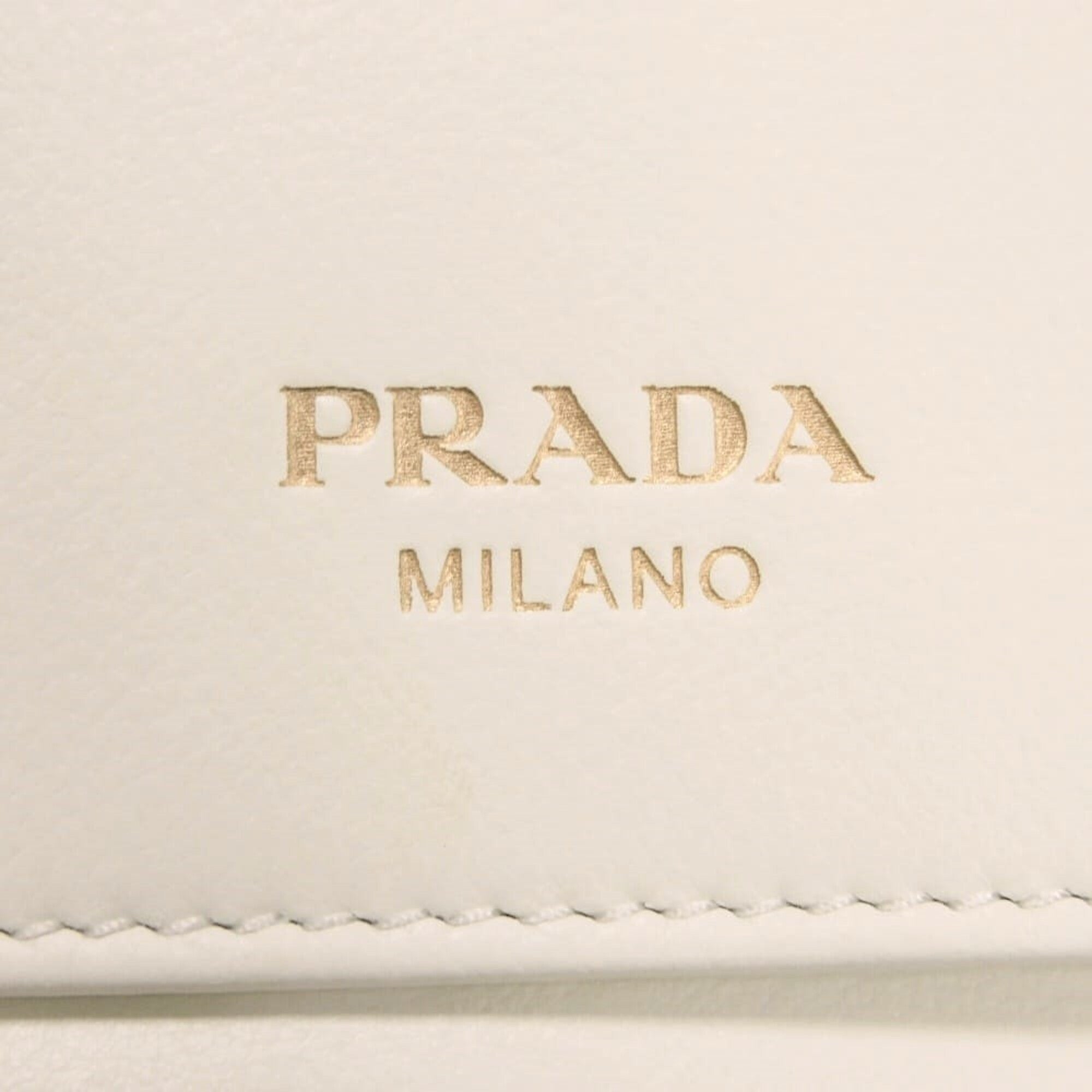 Prada White Wallet (Tri-Fold) (Pre-Owned)