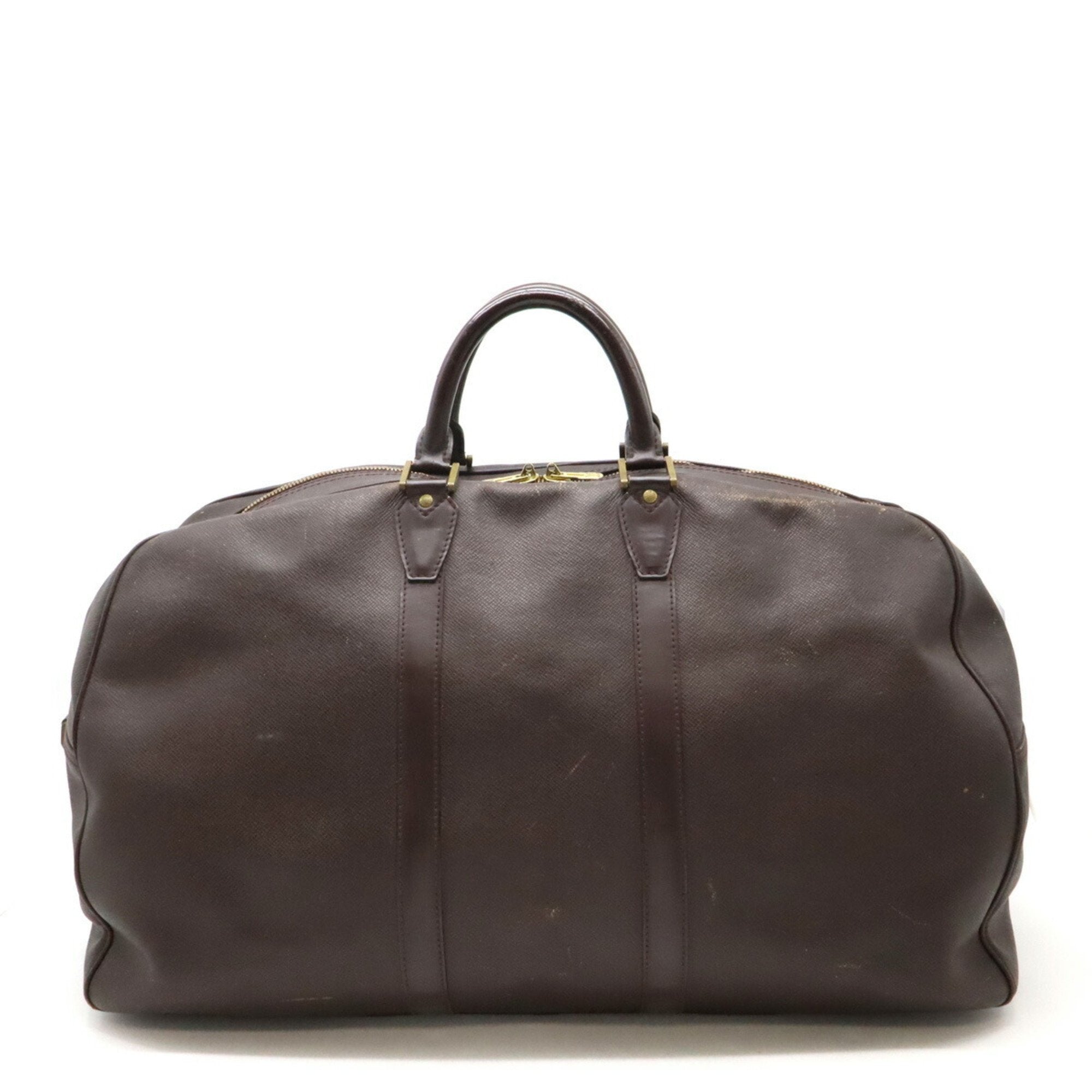Louis Vuitton Acajou Taiga Leather Boston Bag (Pre-Owned)