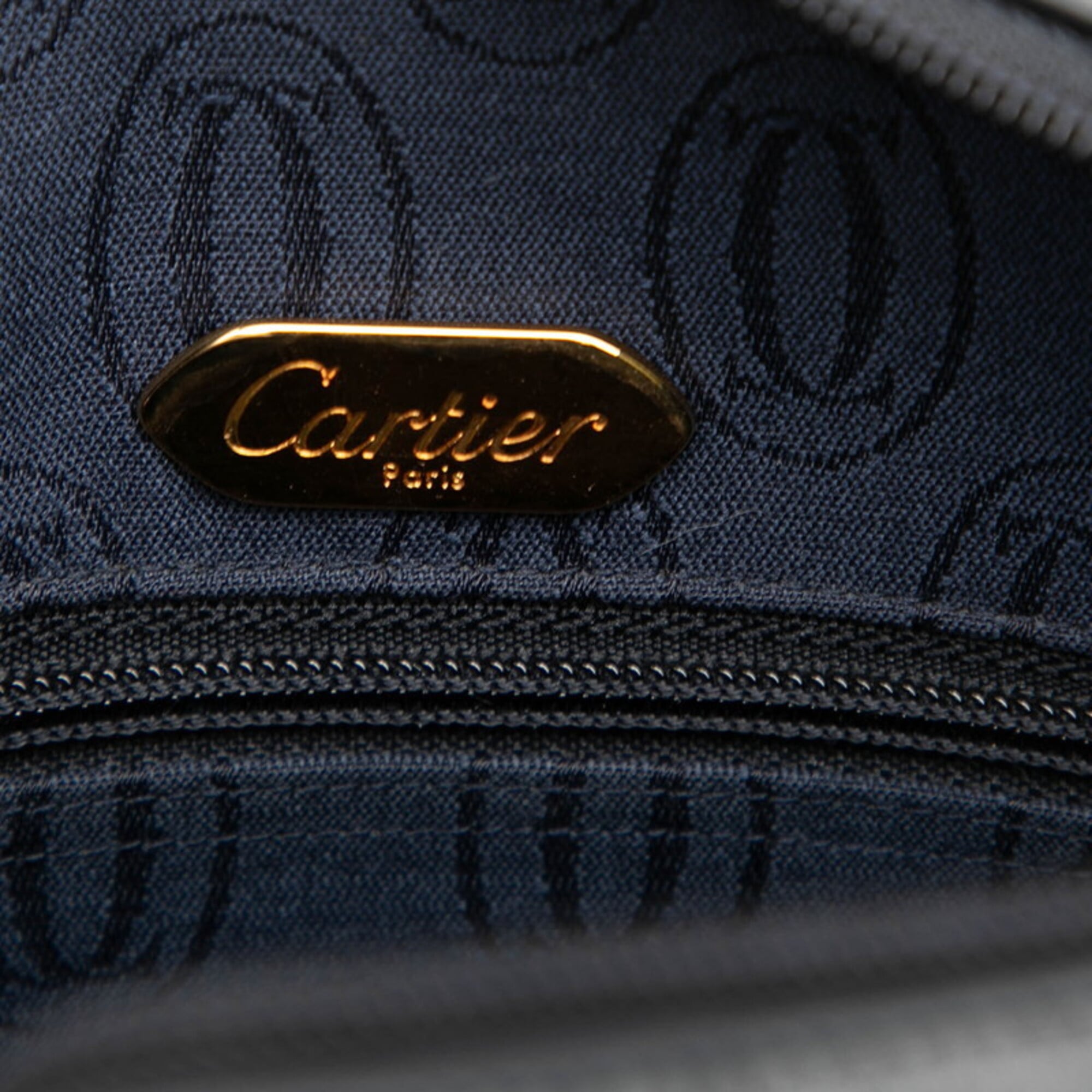 Cartier Black Leather Shoulder Bag (Pre-Owned)