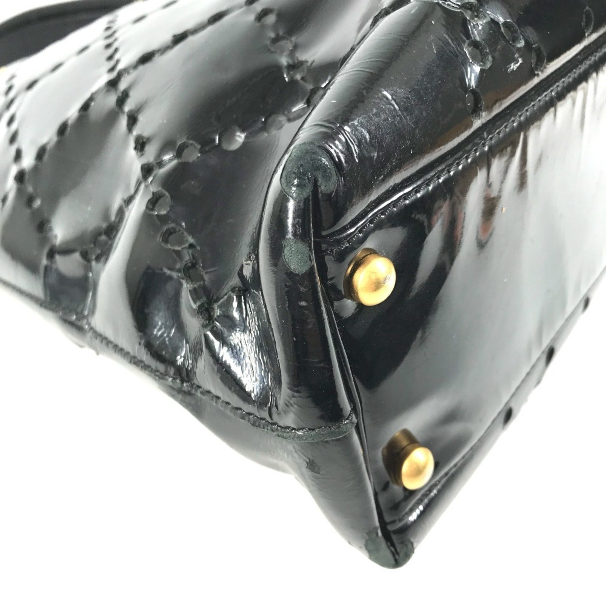 Chanel Black Leather Shoulder Bag Tote Bag (Pre-Owned)