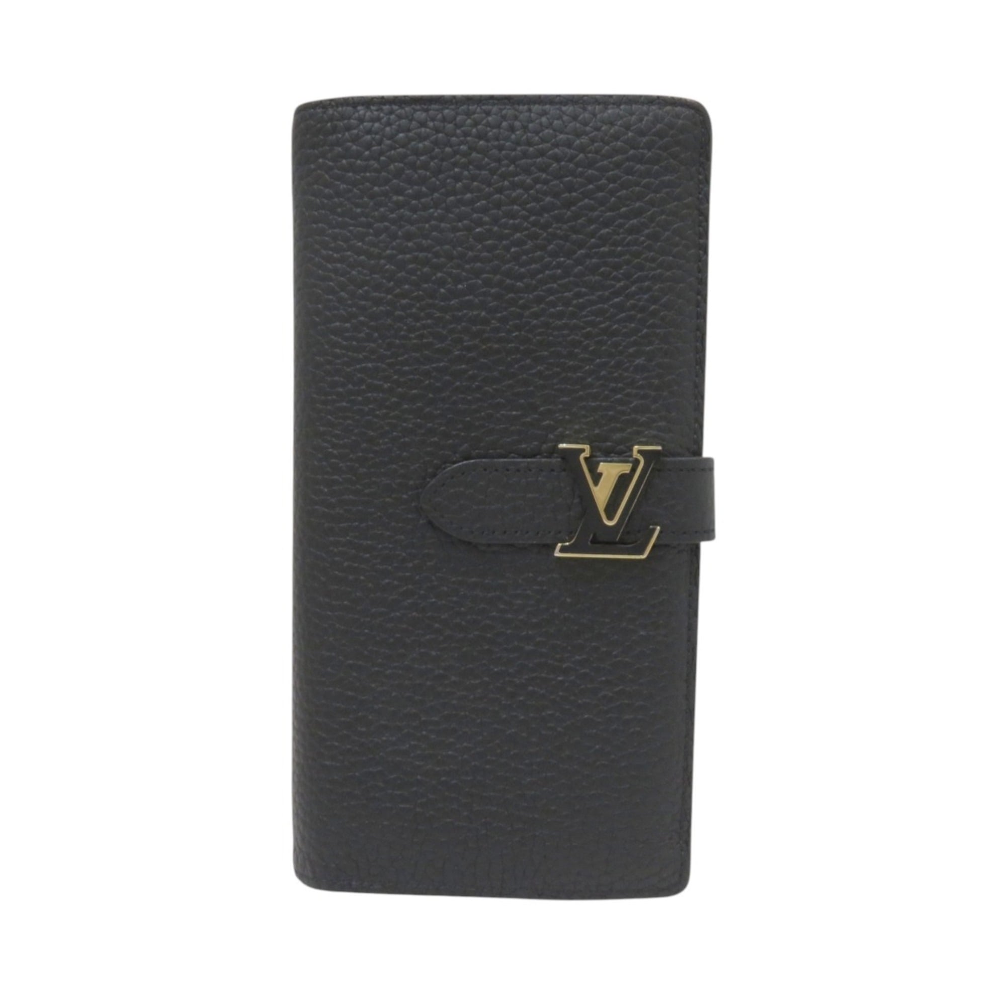 Louis Vuitton Black Leather Coin Purse/Coin Case (Pre-Owned)