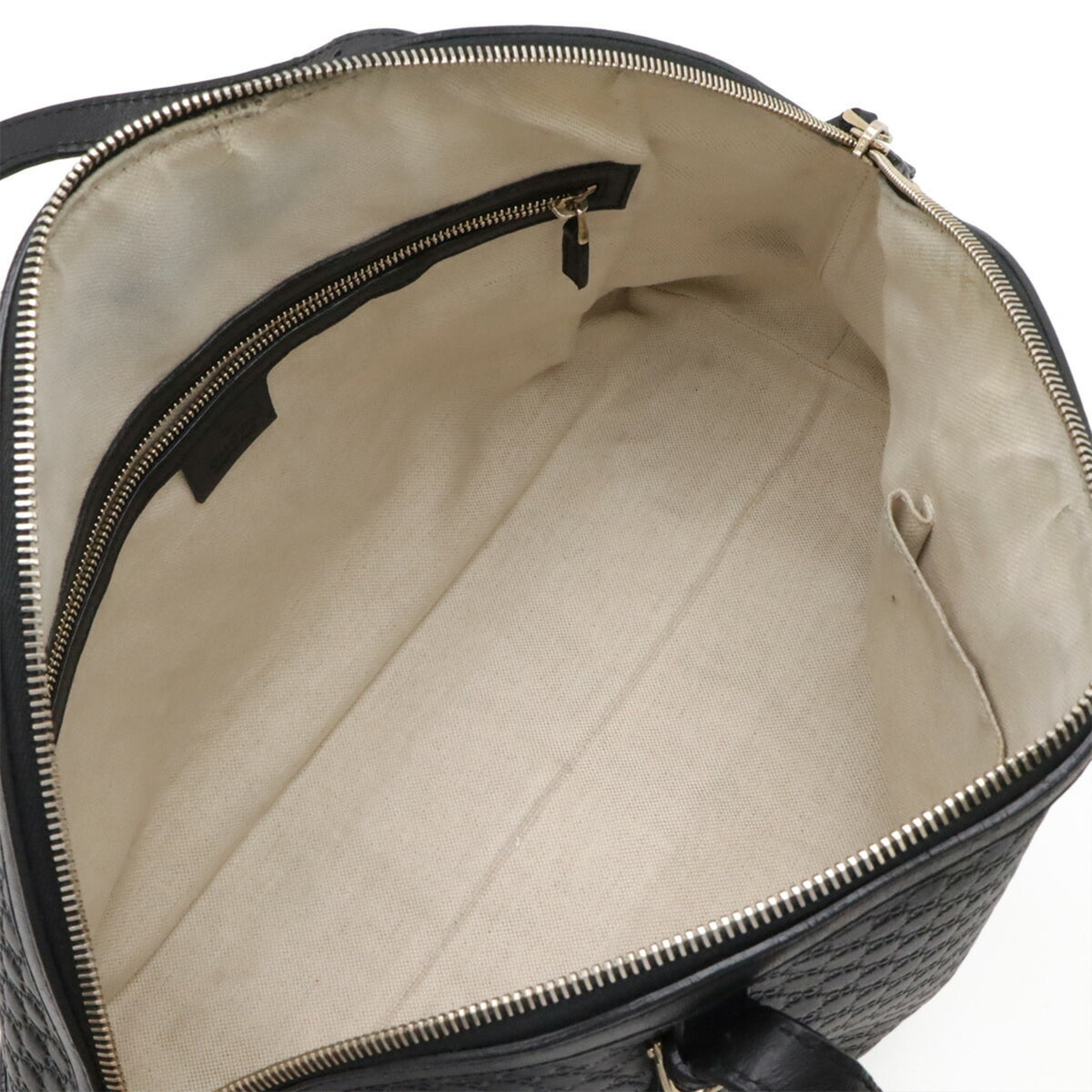 Gucci Black Leather Handbag Shoulder Bag Tote Bag (Pre-Owned)