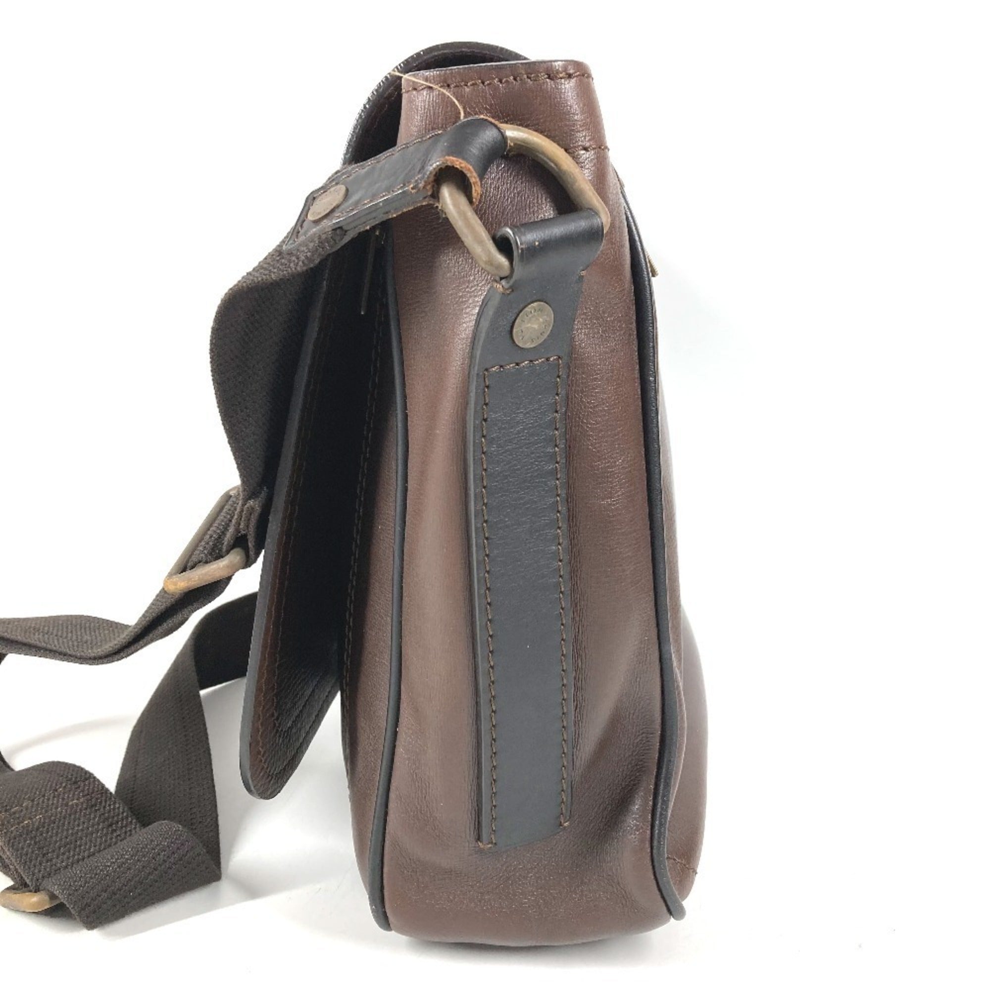 Louis Vuitton Brown Coffee Utah Leather Messenger Bag Shoulder Bag (Pre-Owned)