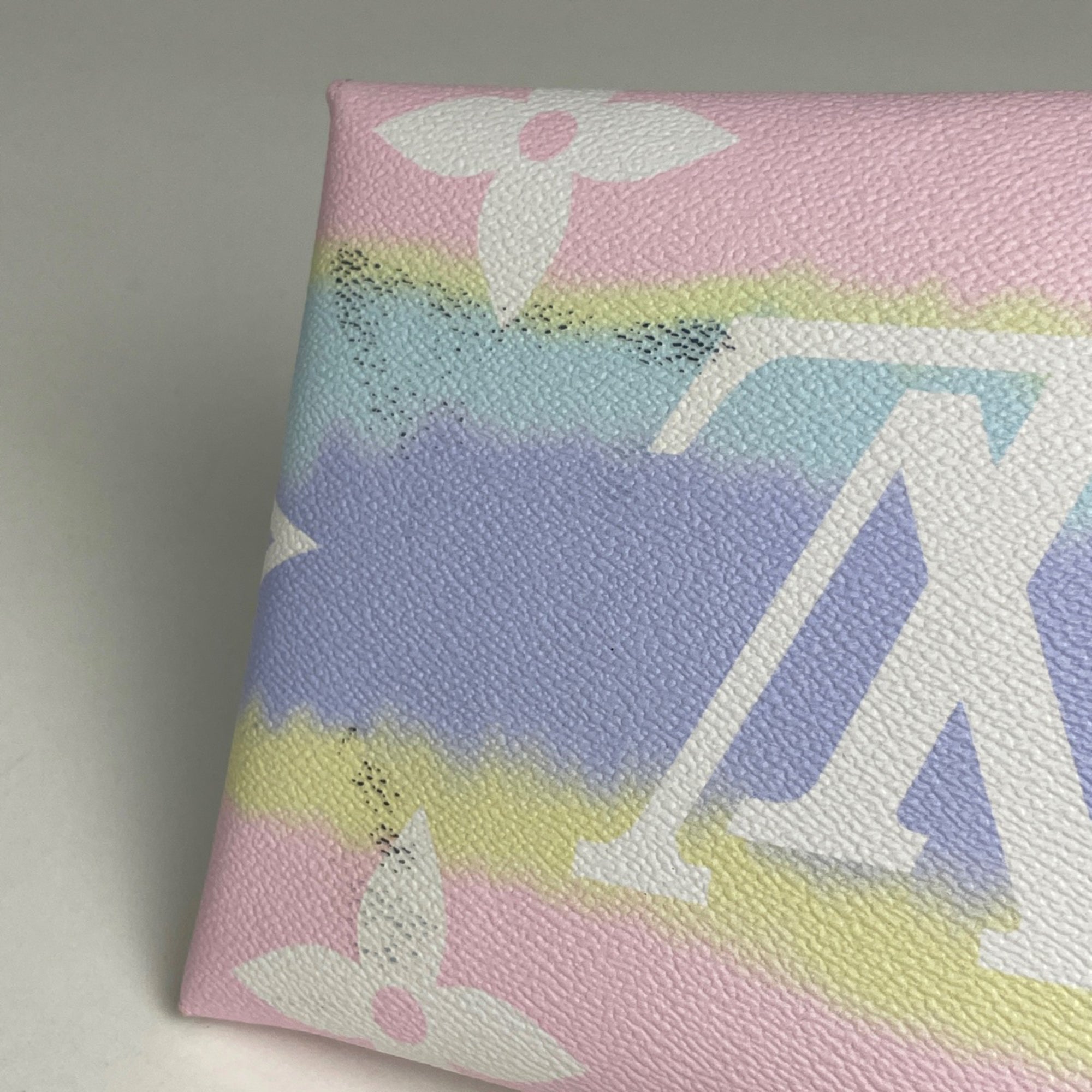 Louis Vuitton Pink Purple Monogram Clutch Bag Pochette Pouch (Pre-Owned)
