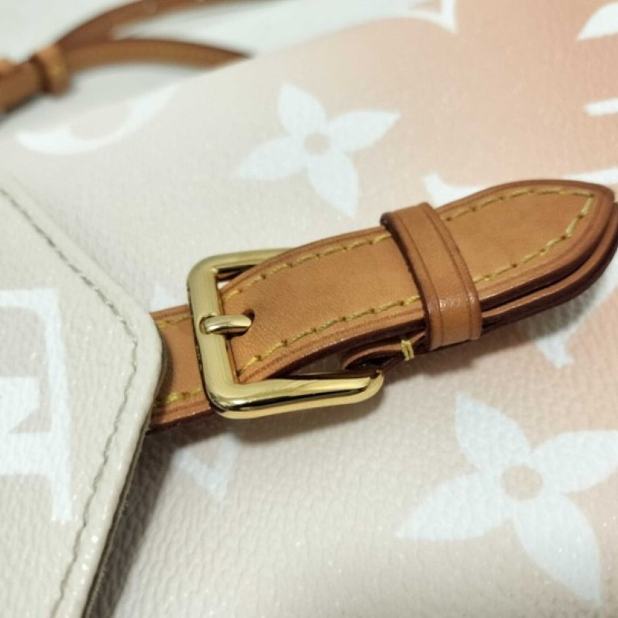 Louis Vuitton Gray Pink Pvc Leather Backpack (Pre-Owned)