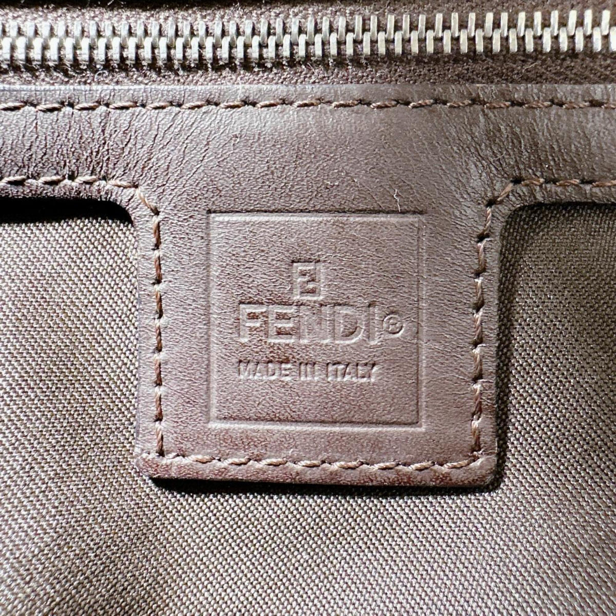 Fendi Brown Zucca Shoulder Bag (Pre-Owned)