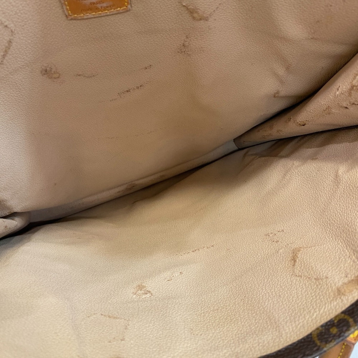 Louis Vuitton Brown Monogram Leather Handbag Tote Bag (Pre-Owned)