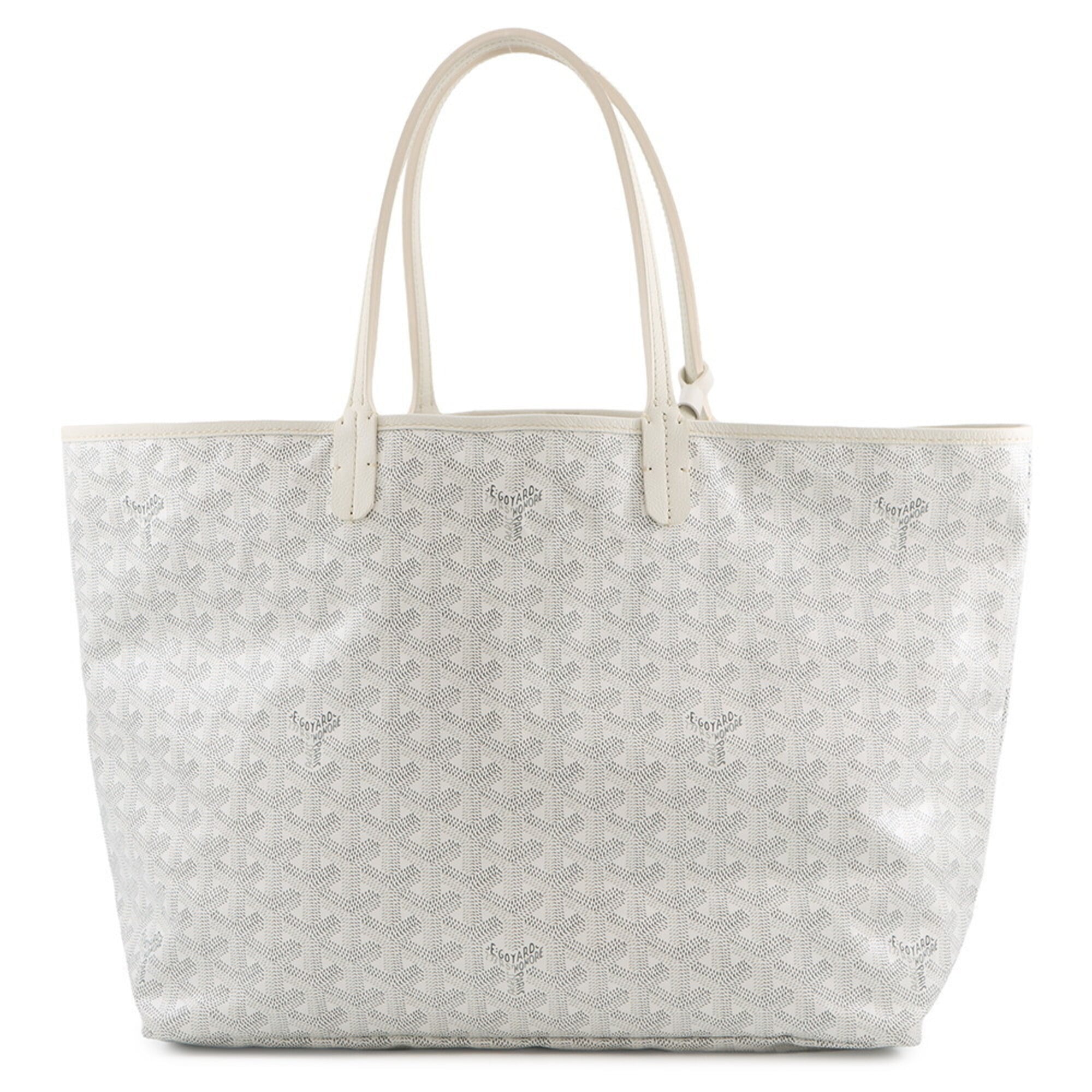 Goyard White Pvc Leather Tote Bag (Pre-Owned)