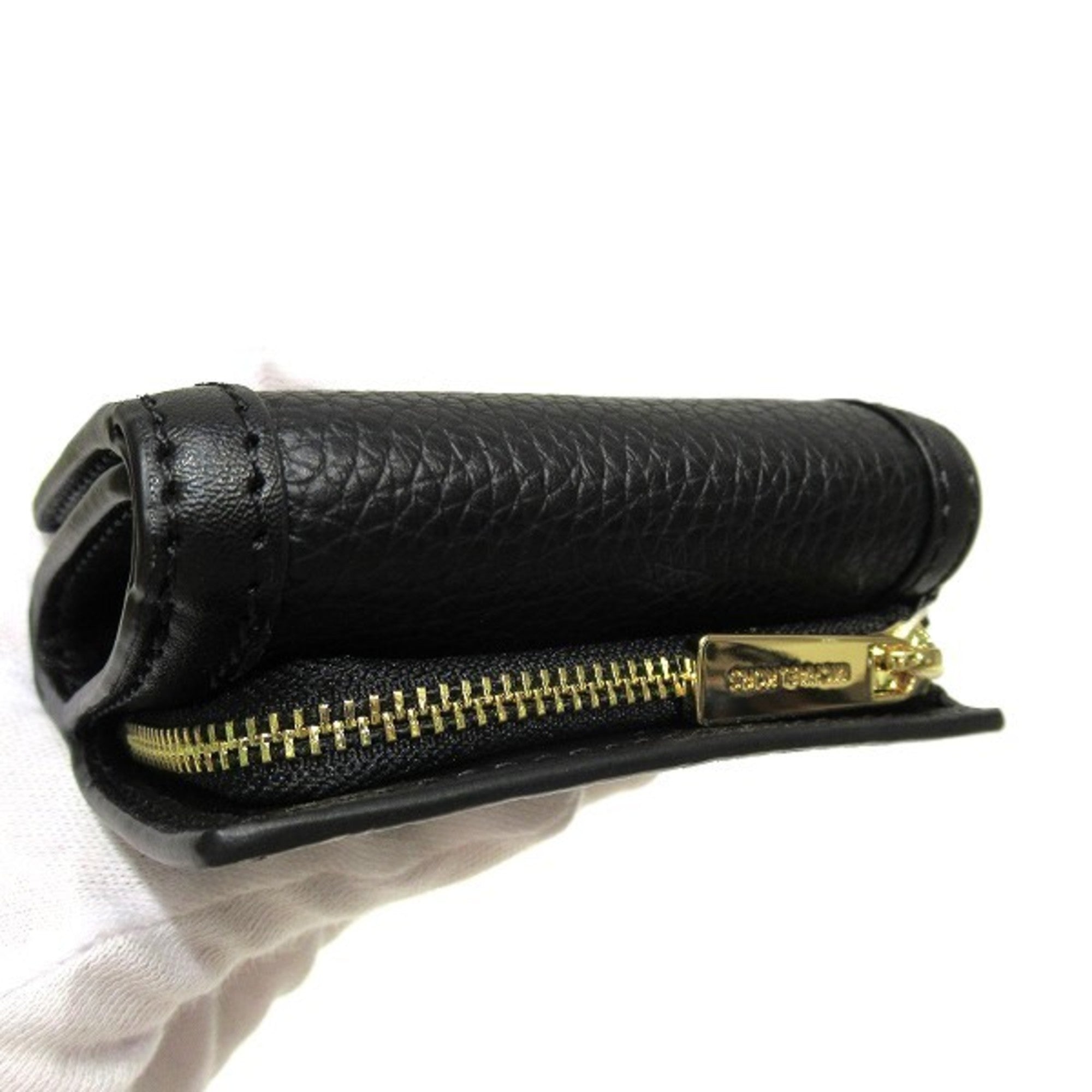 Michael Kors Black Leather Wallet (Tri-Fold) (Pre-Owned)