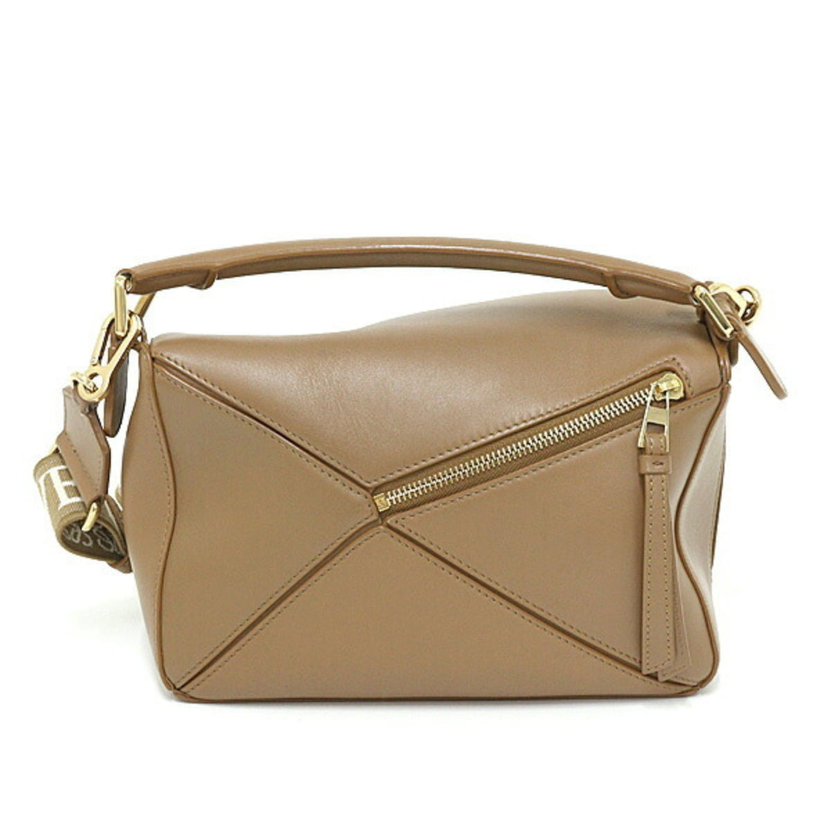 Loewe Puzzle Leather Jacquard Shoulder Bag (Pre-Owned)