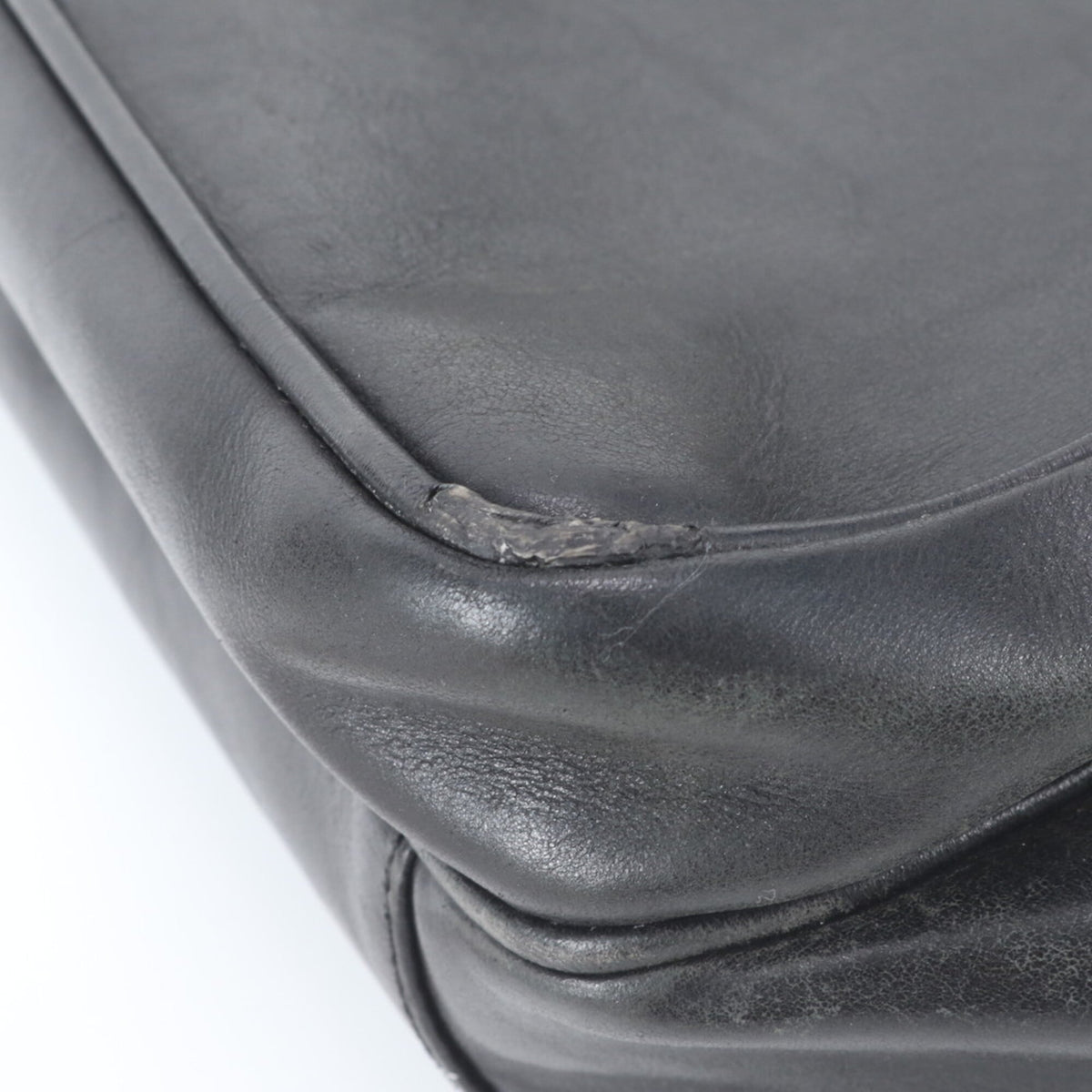 Prada Black Leather Briefcase (Pre-Owned)