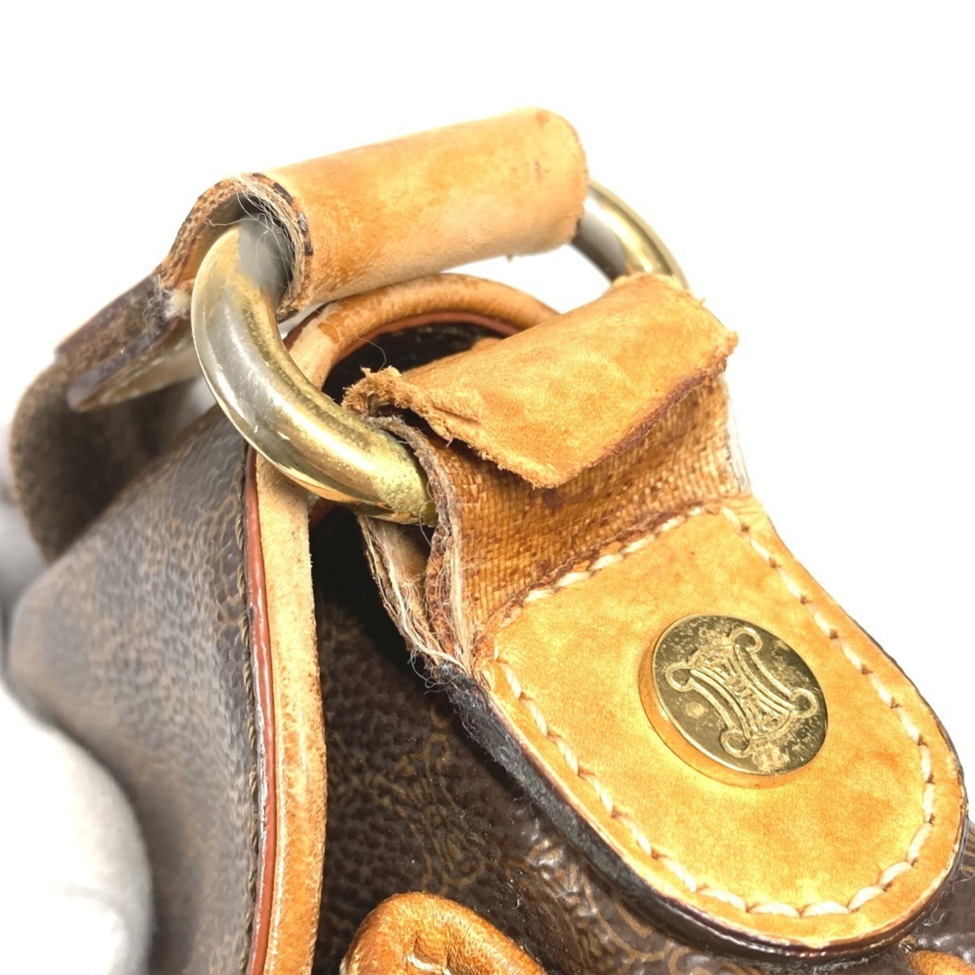 Celine Brown Leather Shoulder Bag (Pre-Owned)