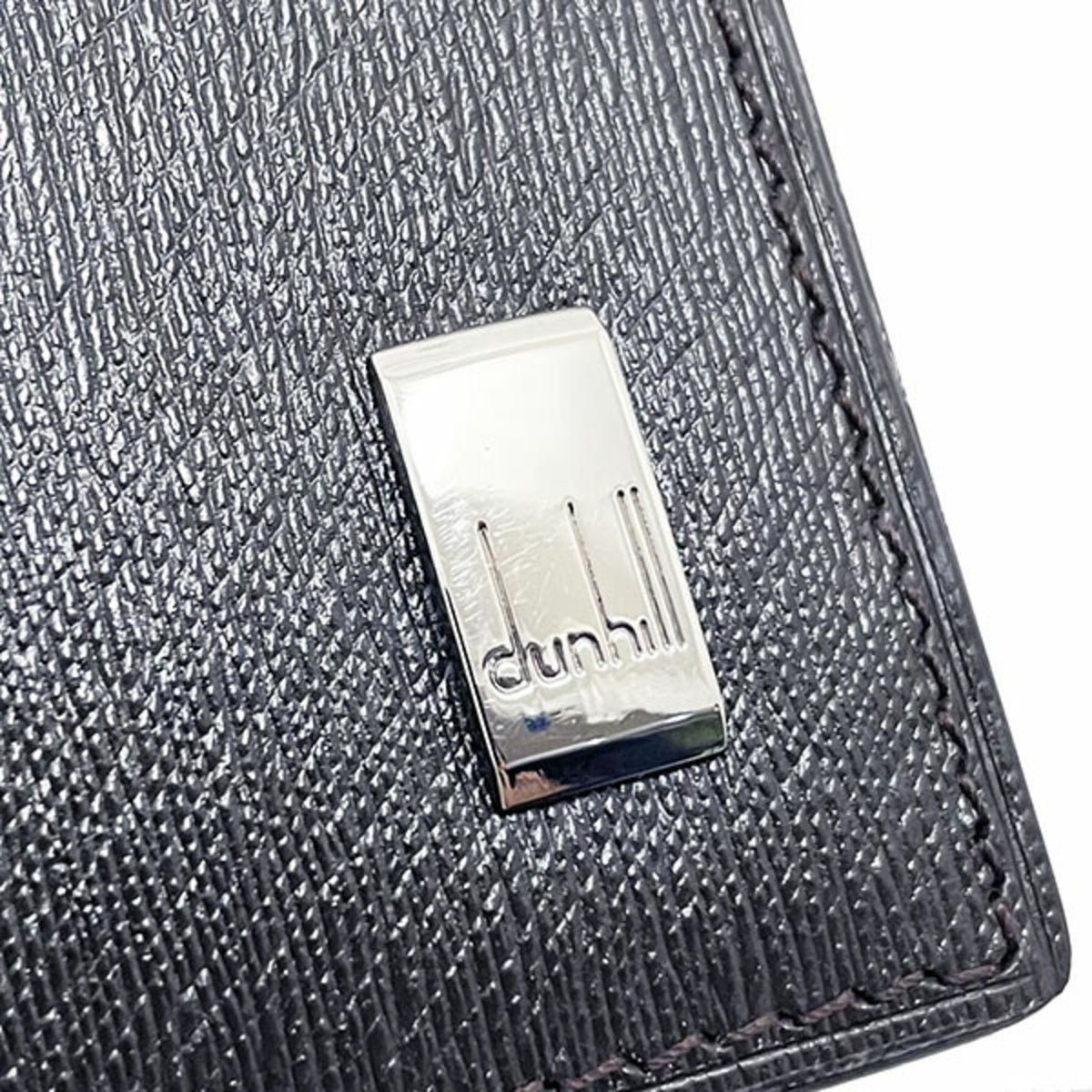 Dunhill Dark Brown Leather Long Bill Wallet (Bi-Fold) (Pre-Owned)