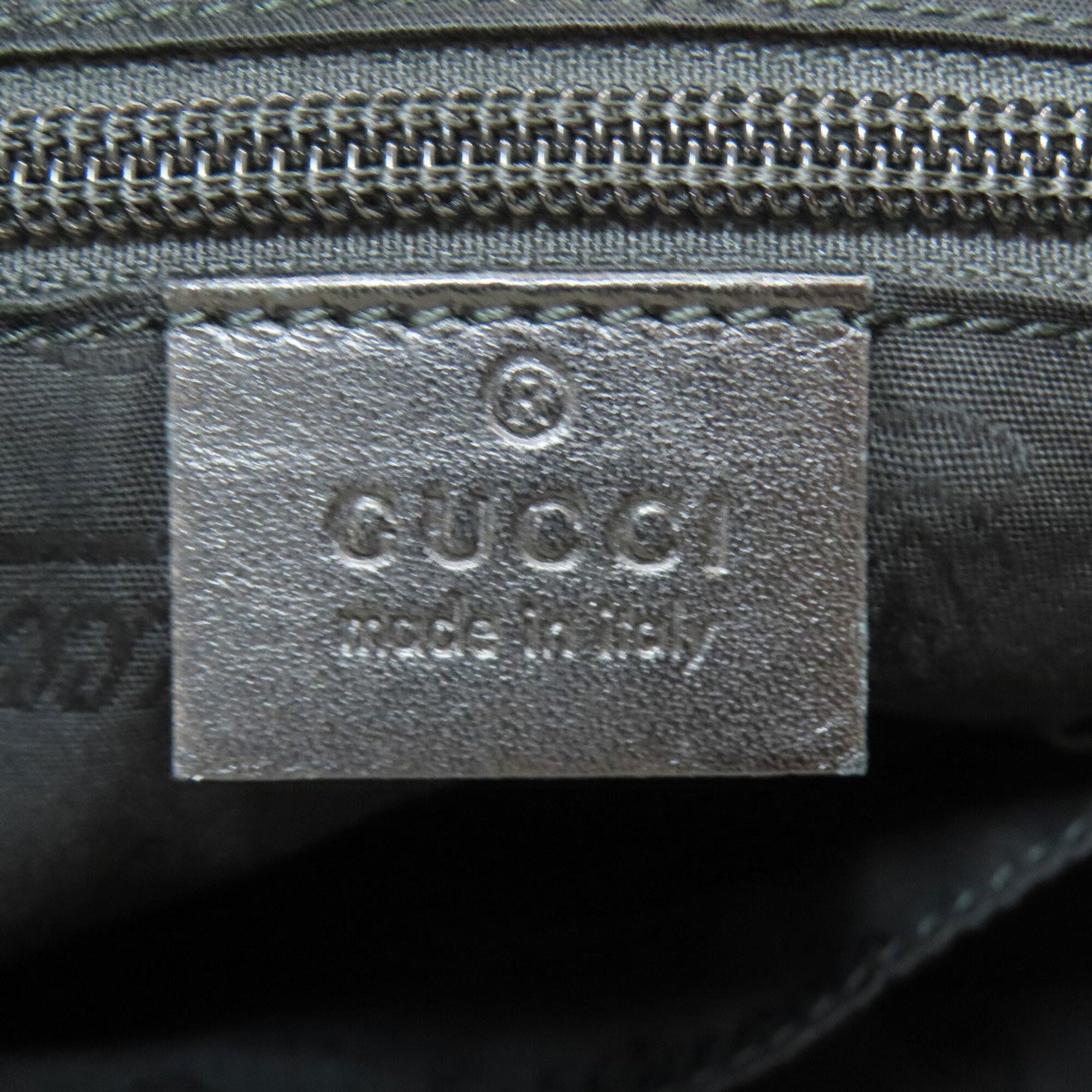 Gucci Sherry Line Black Pvc Shoulder Bag (Pre-Owned)