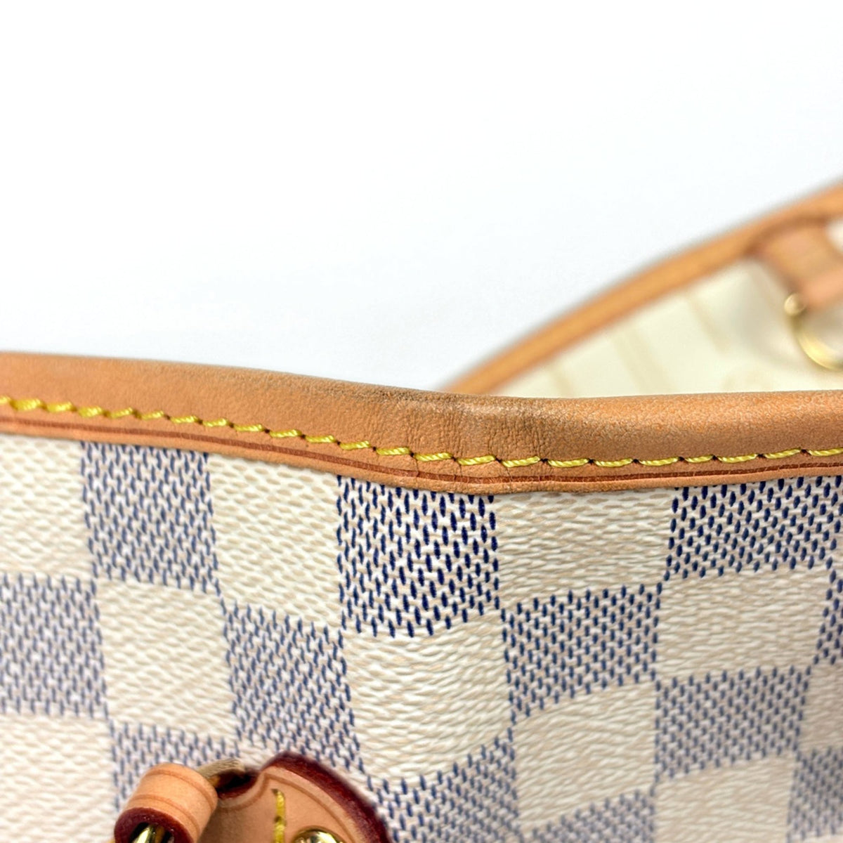 Louis Vuitton White Damier Azur Tote Bag (Pre-Owned)