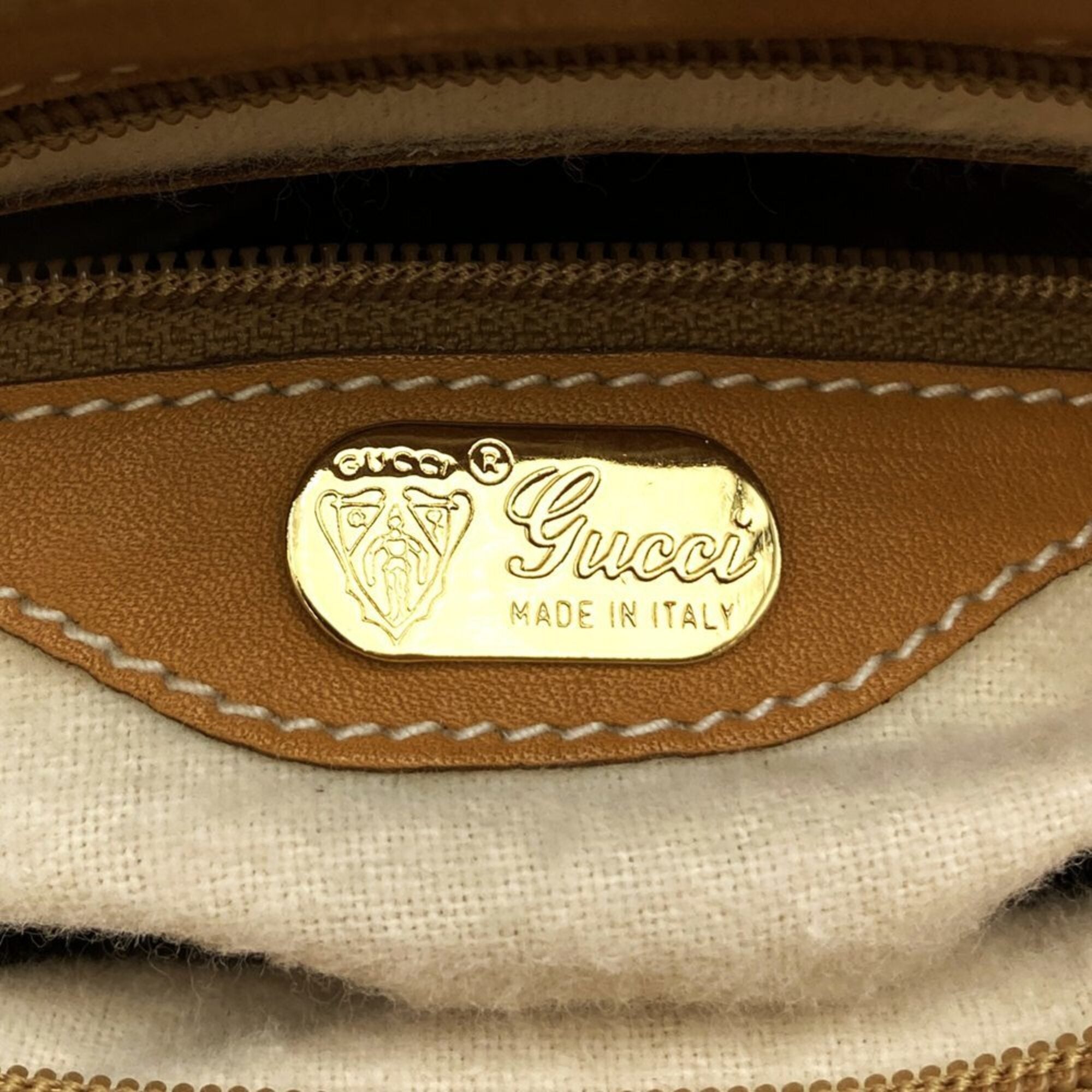 Gucci Brown Pvc Leather Shoulder Bag (Pre-Owned)