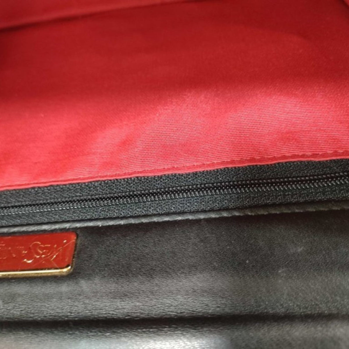 Yves Saint Laurent Black Leather Shoulder Bag (Pre-Owned)