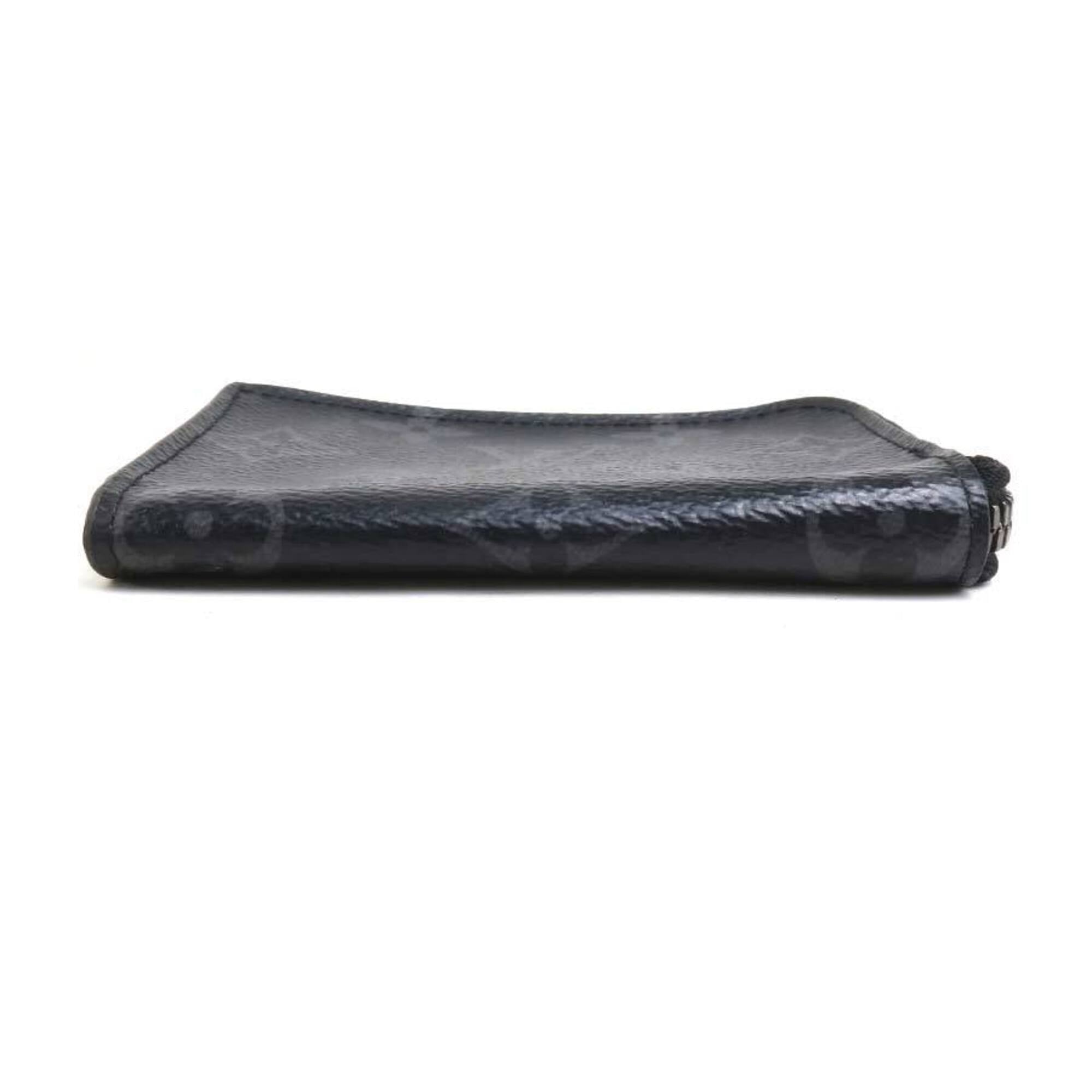 Louis Vuitton Black Gray Monogram Eclipse Monogram Eclipse Coin Purse/Coin Case (Pre-Owned)