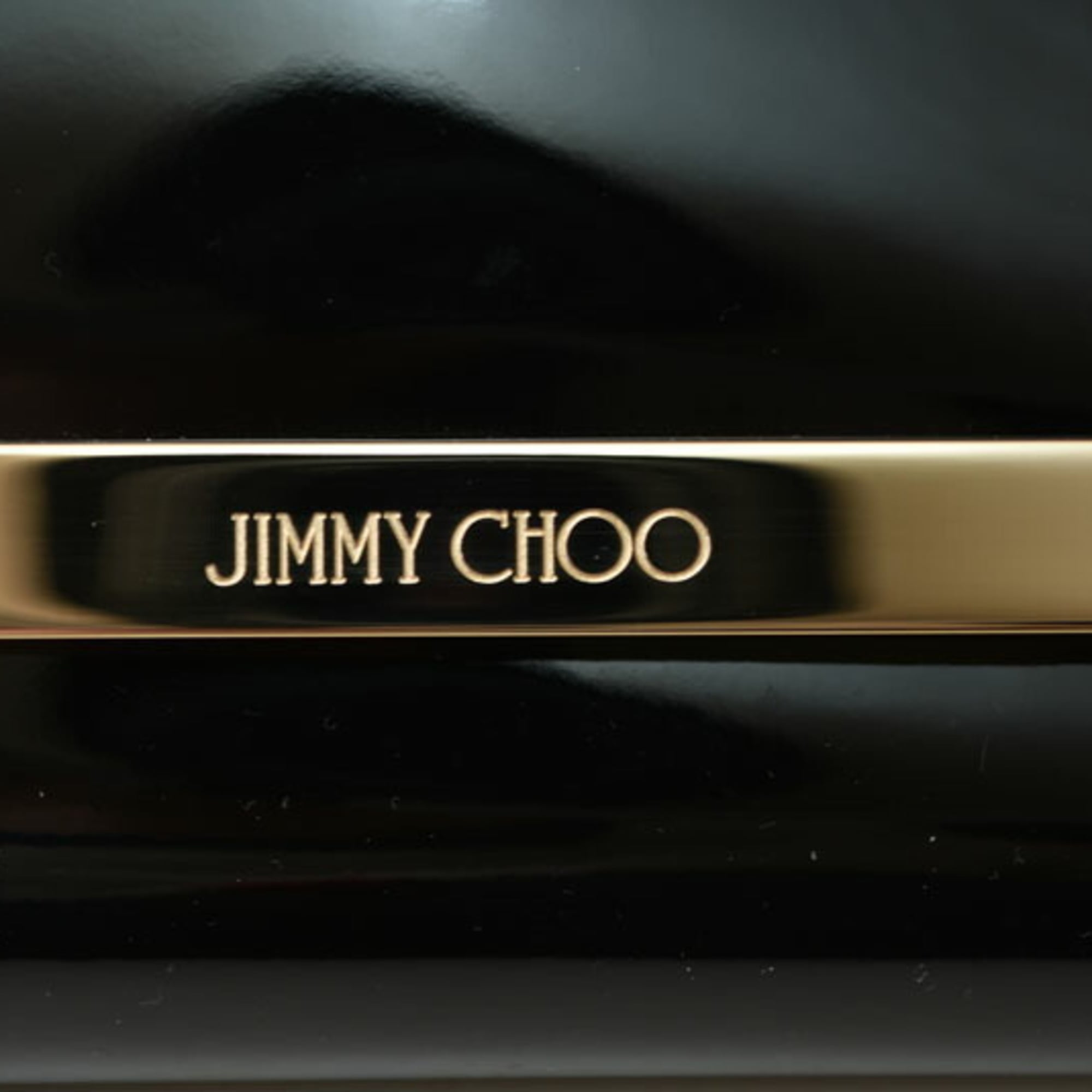 Jimmy Choo Black Patent Leather Clutch Bag (Pre-Owned)