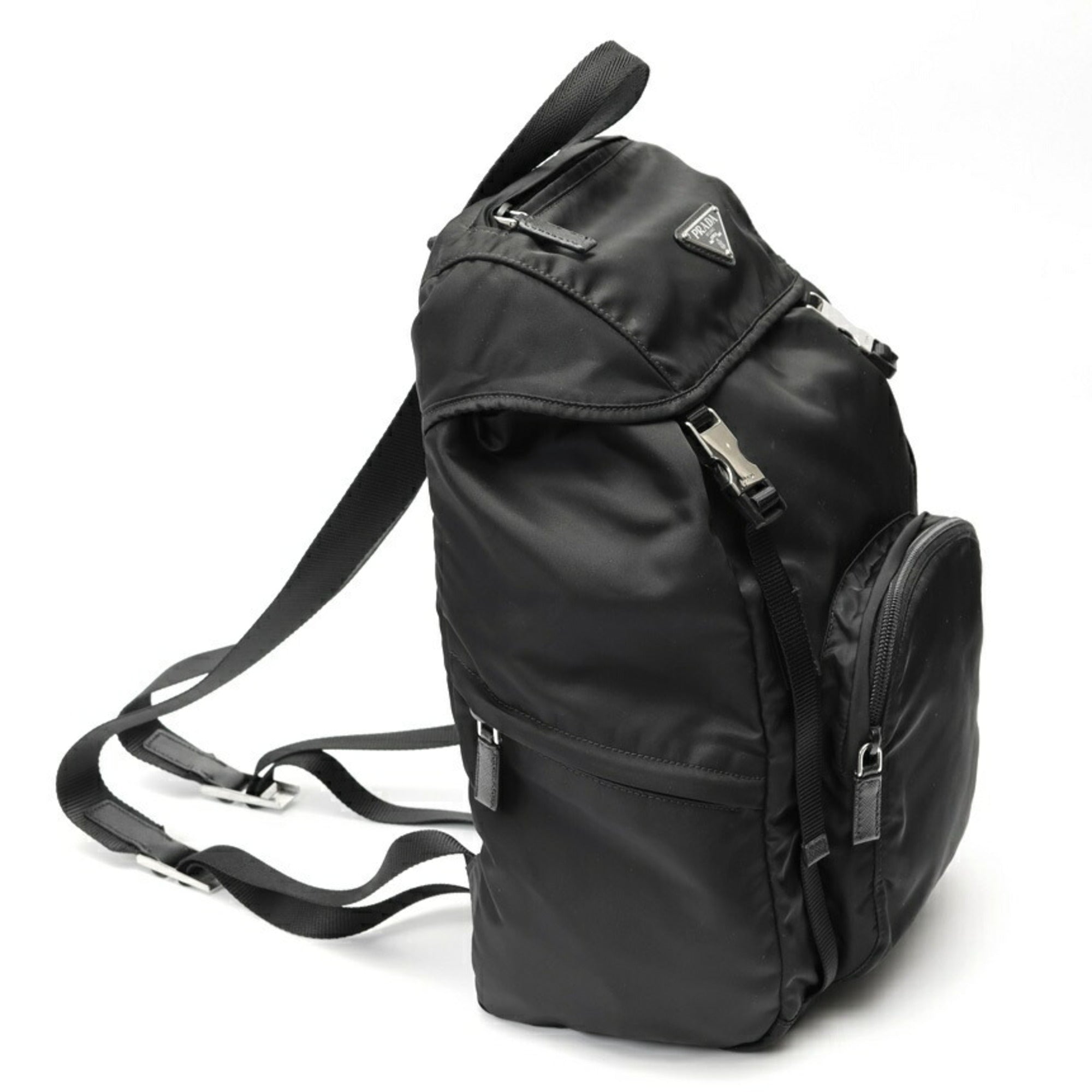 Prada Black Nylon Backpack (Pre-Owned)