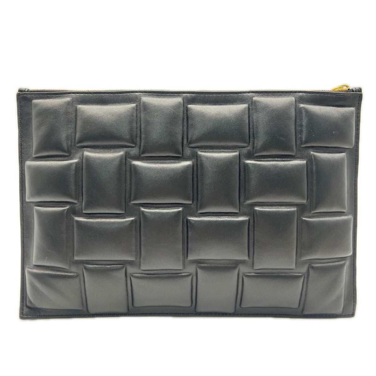 Bottega Veneta Black Leather Clutch Bag (Pre-Owned)